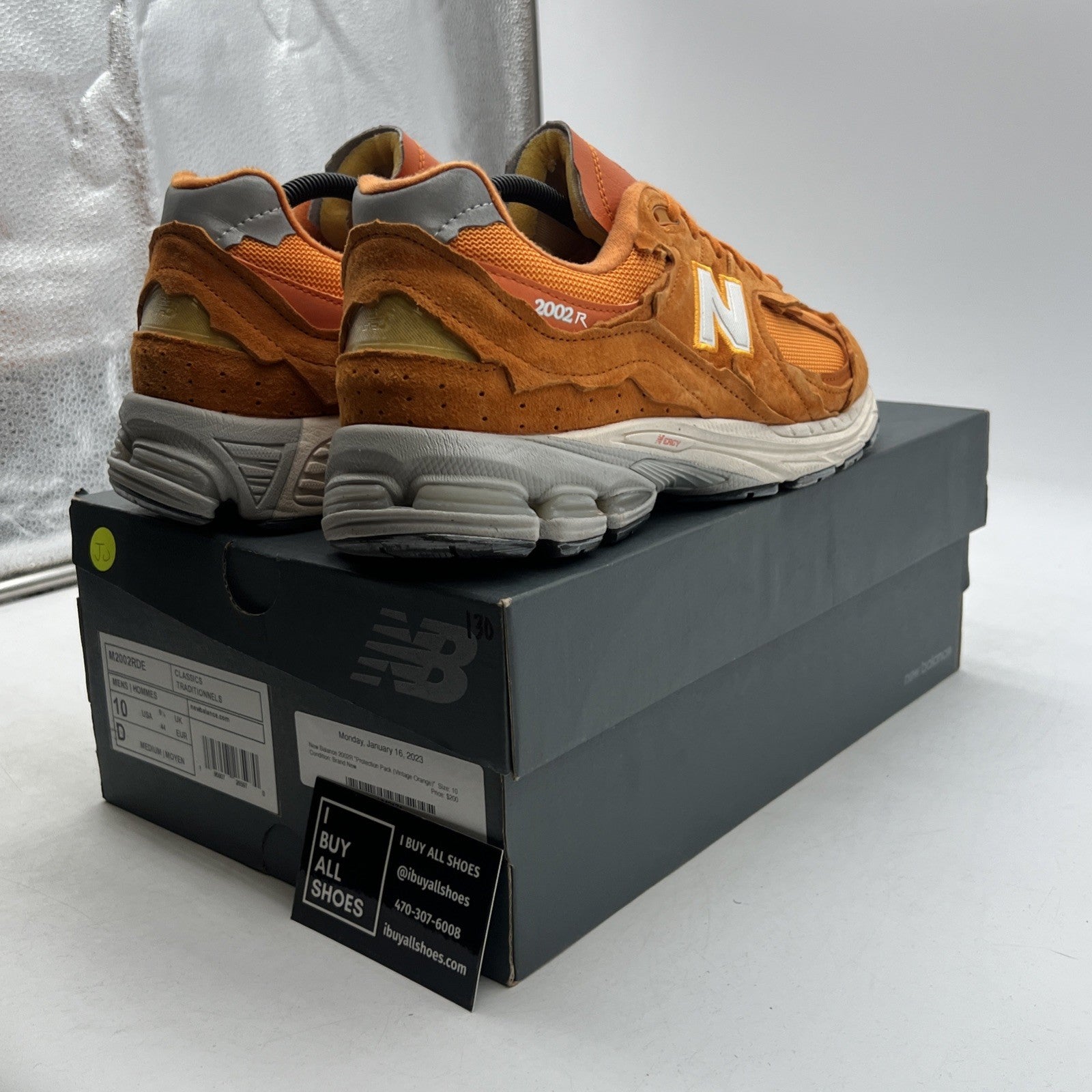 Size 10 - New Balance 2002R Protection Pack - Vintage Orange (M2002RDE)