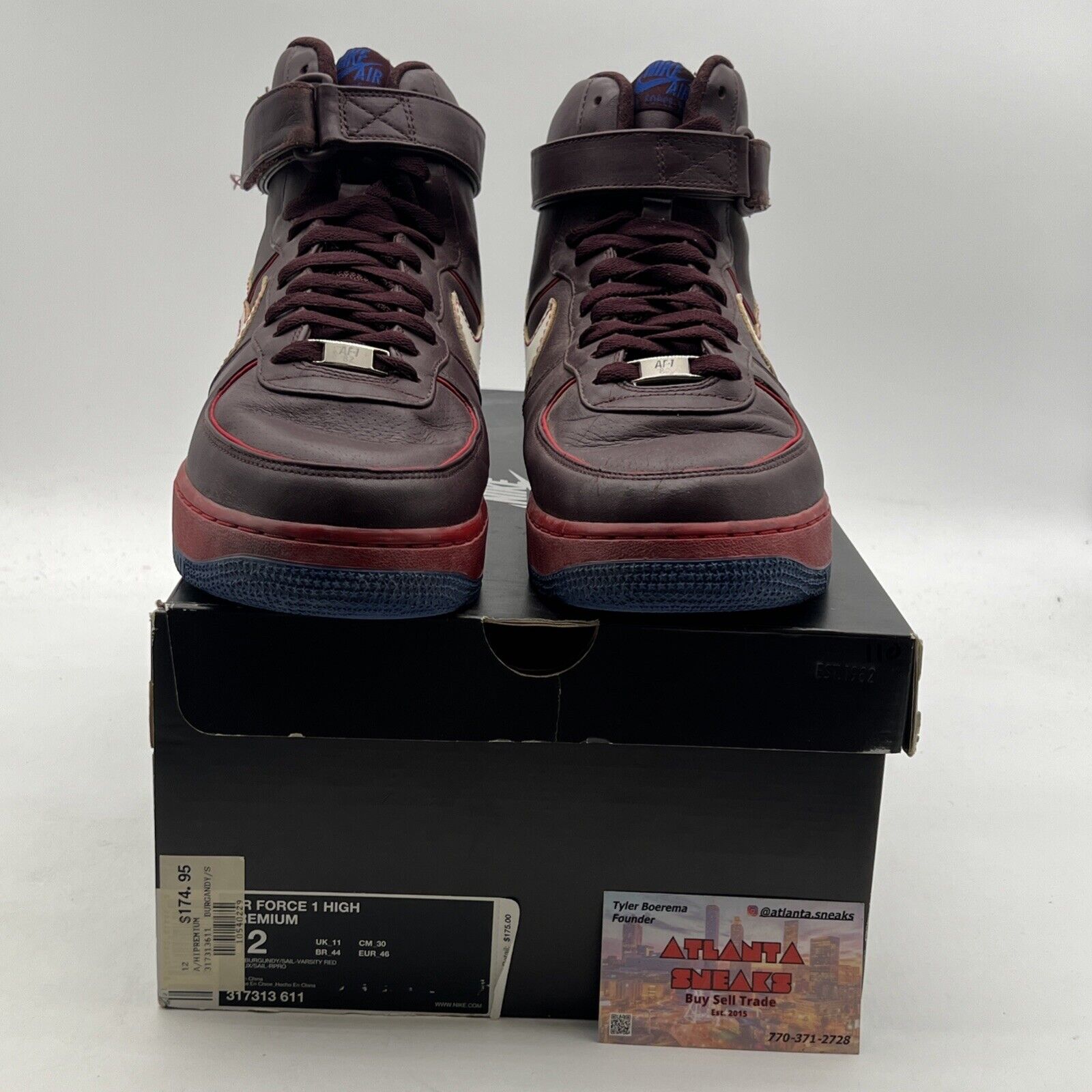 Size 12 - Nike Air Force 1 Premium High Barkley Pack (317313-611)
