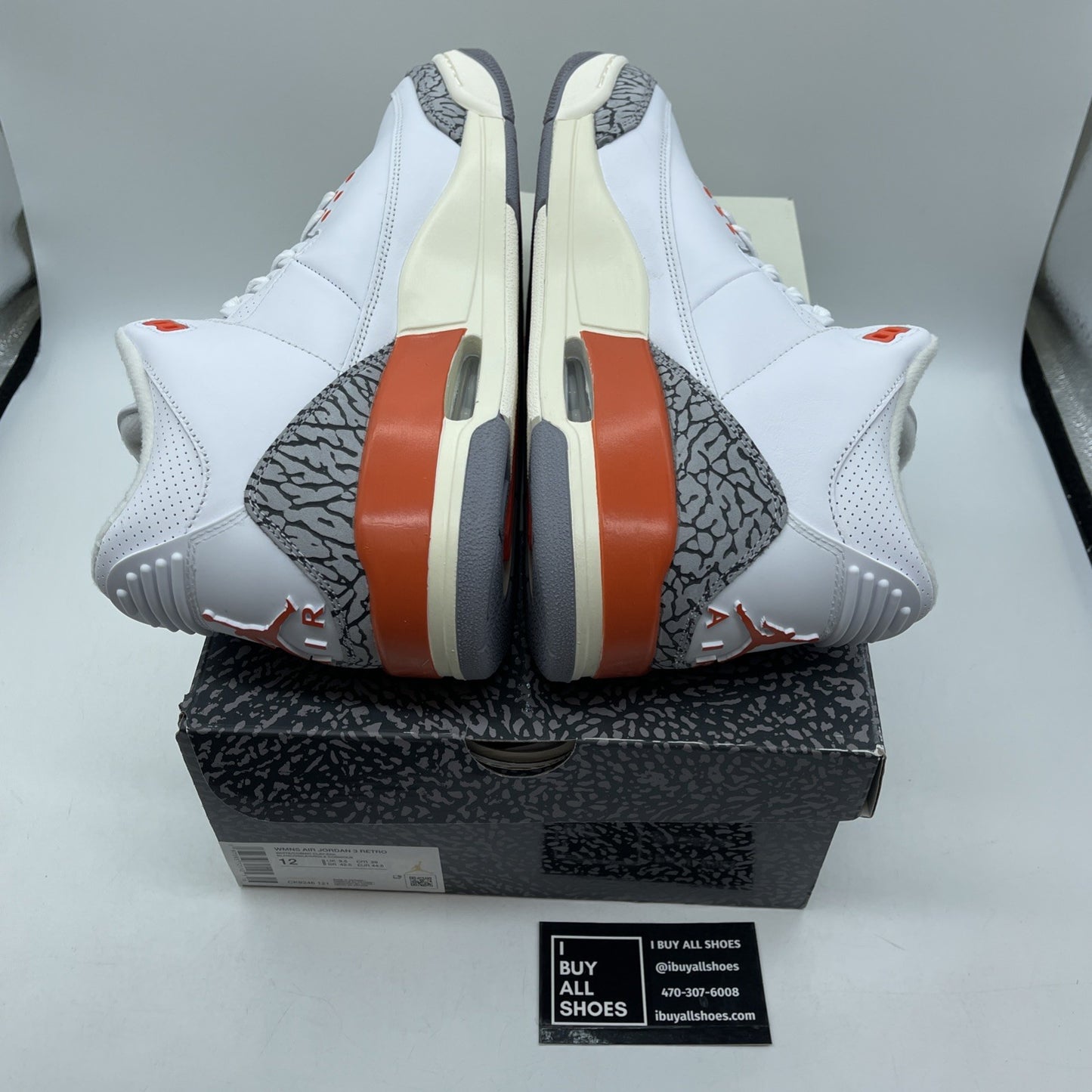 Size 12W -Nike Air Jordan 3 Retro Georgia Peach White Cosmic (CK9246-121)