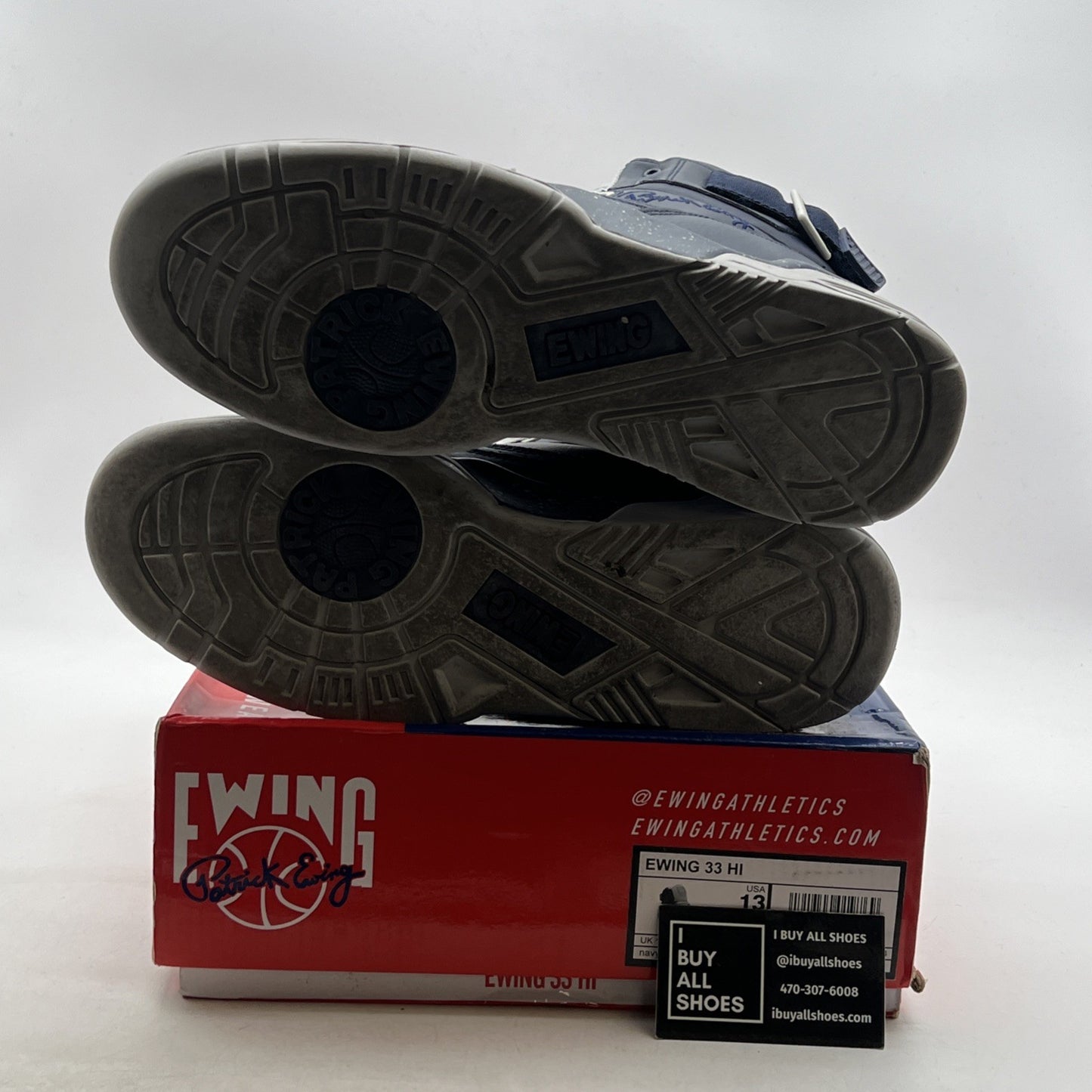 Size 13 - EWING ATHLETICS 33 HI - Navy/Grey (1BM00149-124)