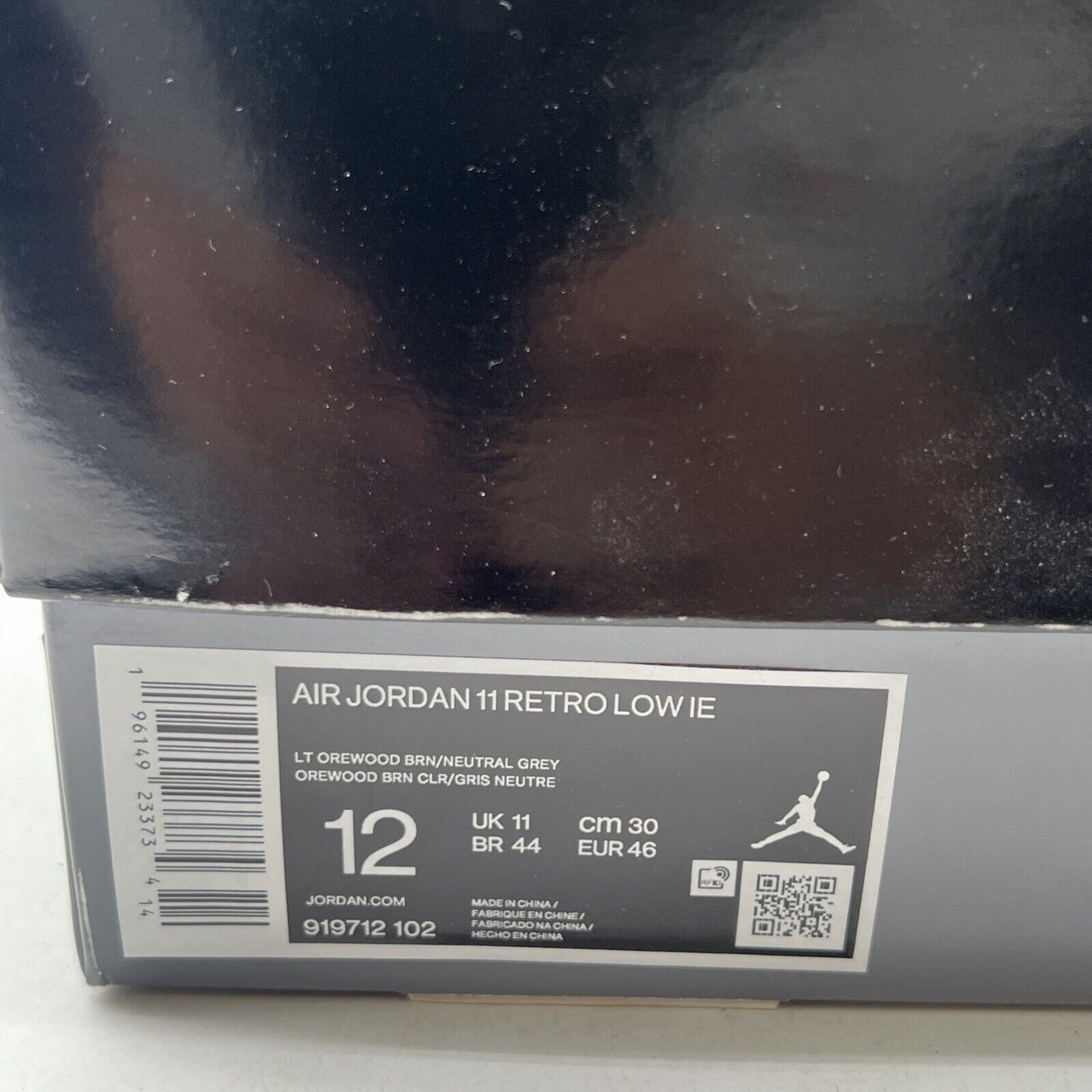 Size 12 - Air Jordan 11 Retro IE Low Light Orewood Brown (919712-102)