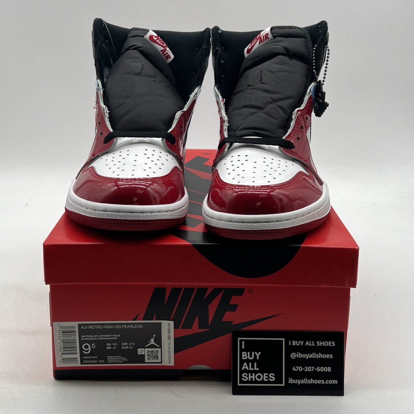 Size 9.5 - Air Jordan 1 Retro OG High Fearless (CK5666-100)