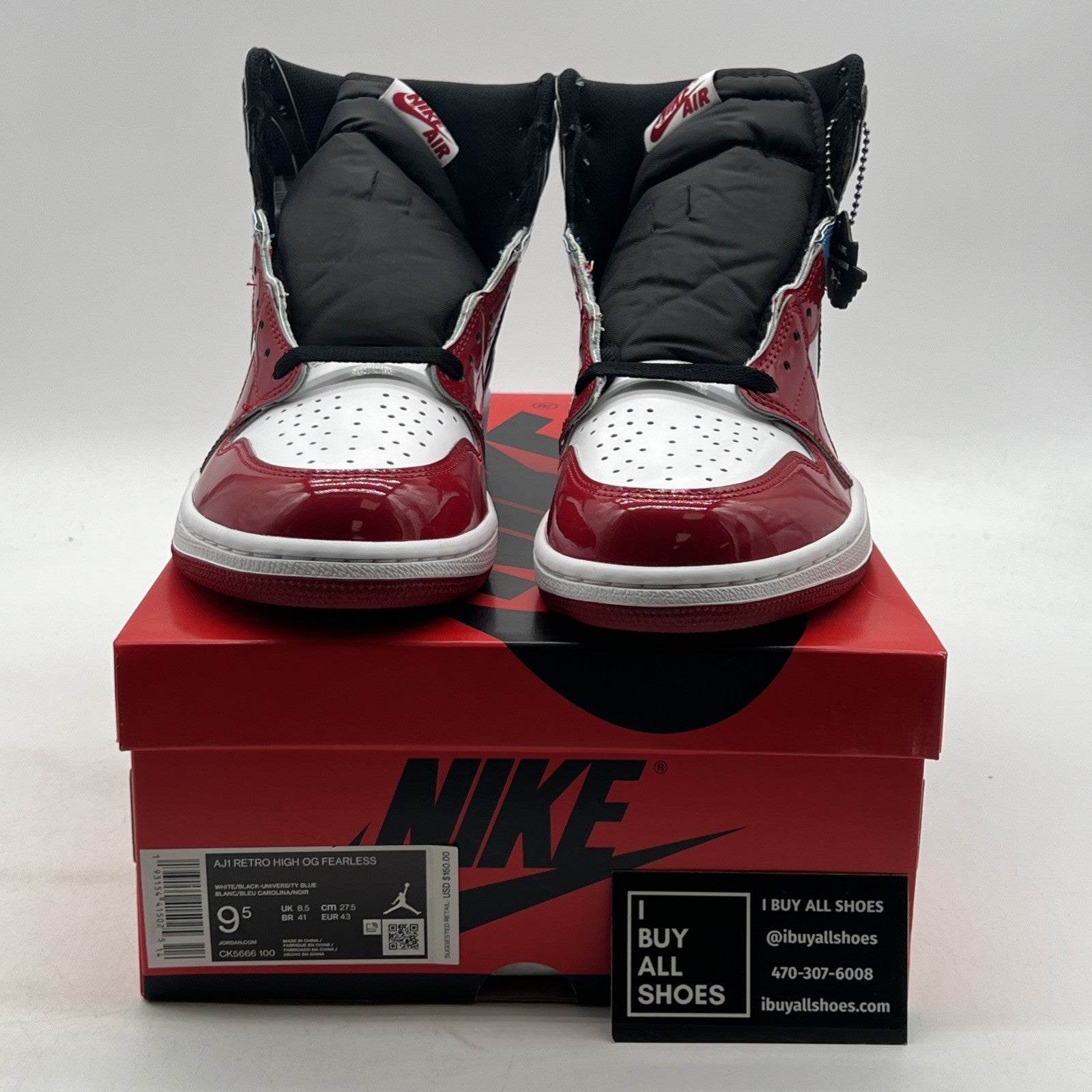 Size 9.5 - Air Jordan 1 Retro OG High Fearless (CK5666-100)