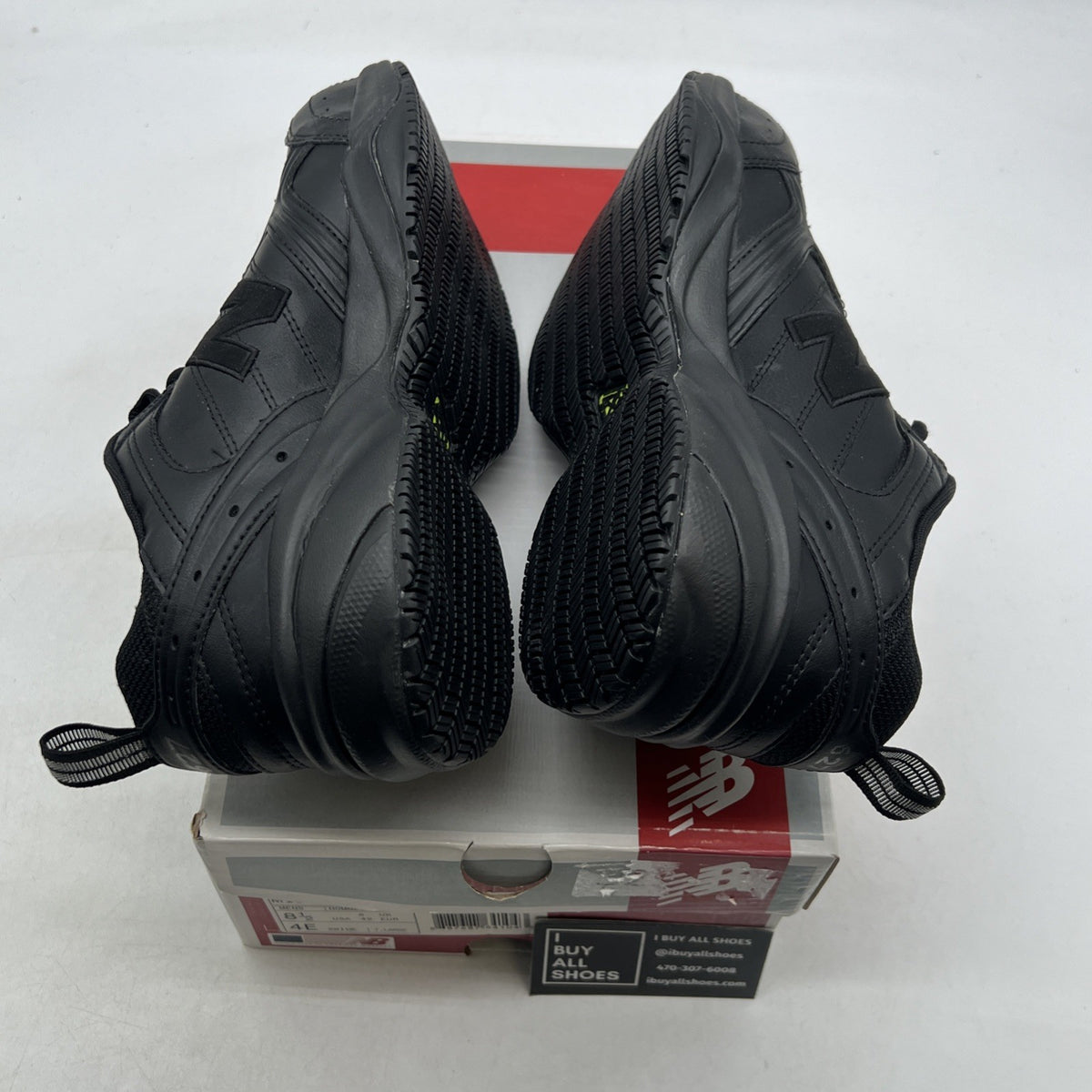 Size 8.5 - New Balance Steel Toe 627 Leather Triple Black (MID627B)