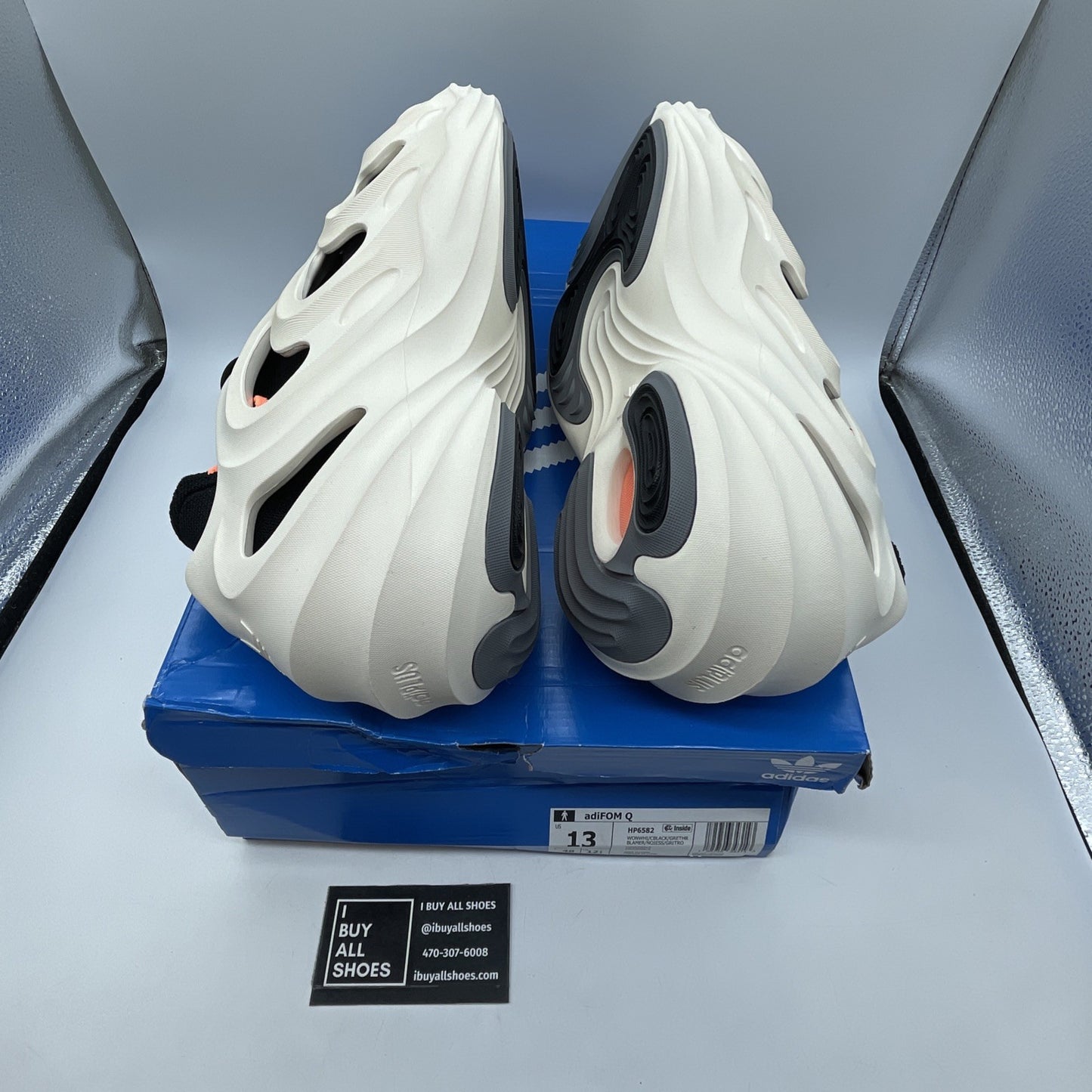 Size 13 - Adidas adiFOM Q Wonder White Black (HP6582)