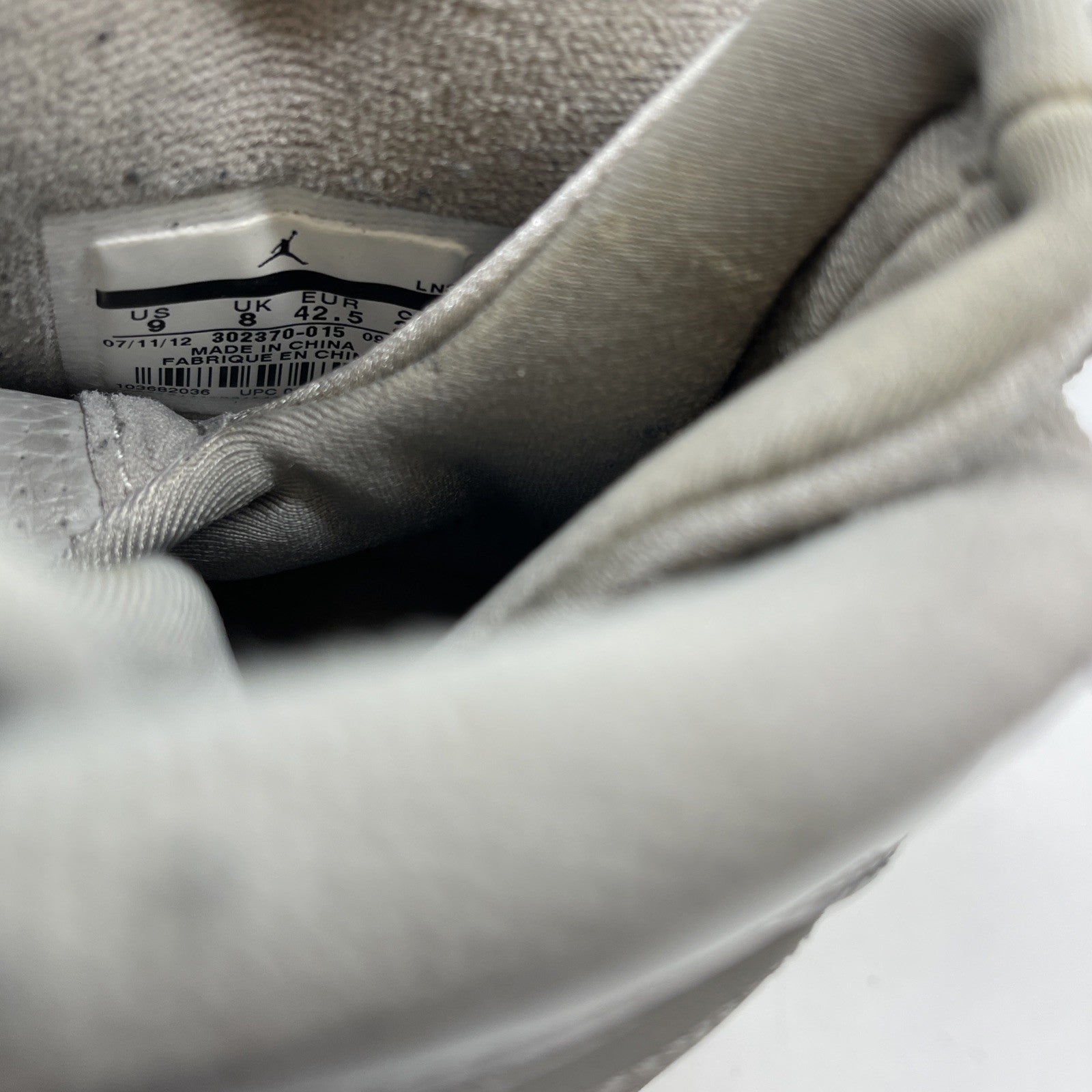 Size 9 - Air Jordan 9 Retro 2012 Cool Grey (302370-015)