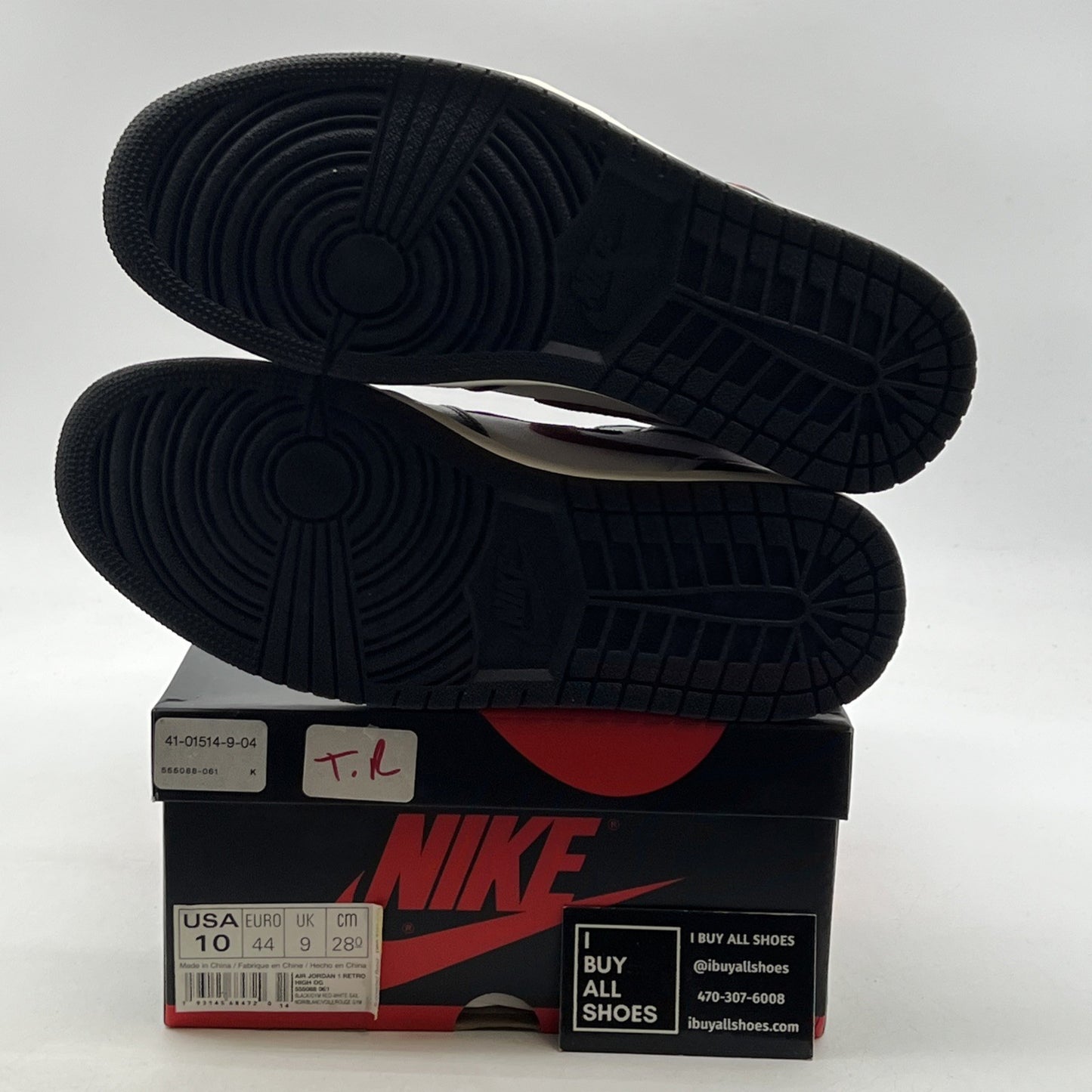Size 10 - Air Jordan 1 Retro High OG Gym Red 2019 (555088-061)