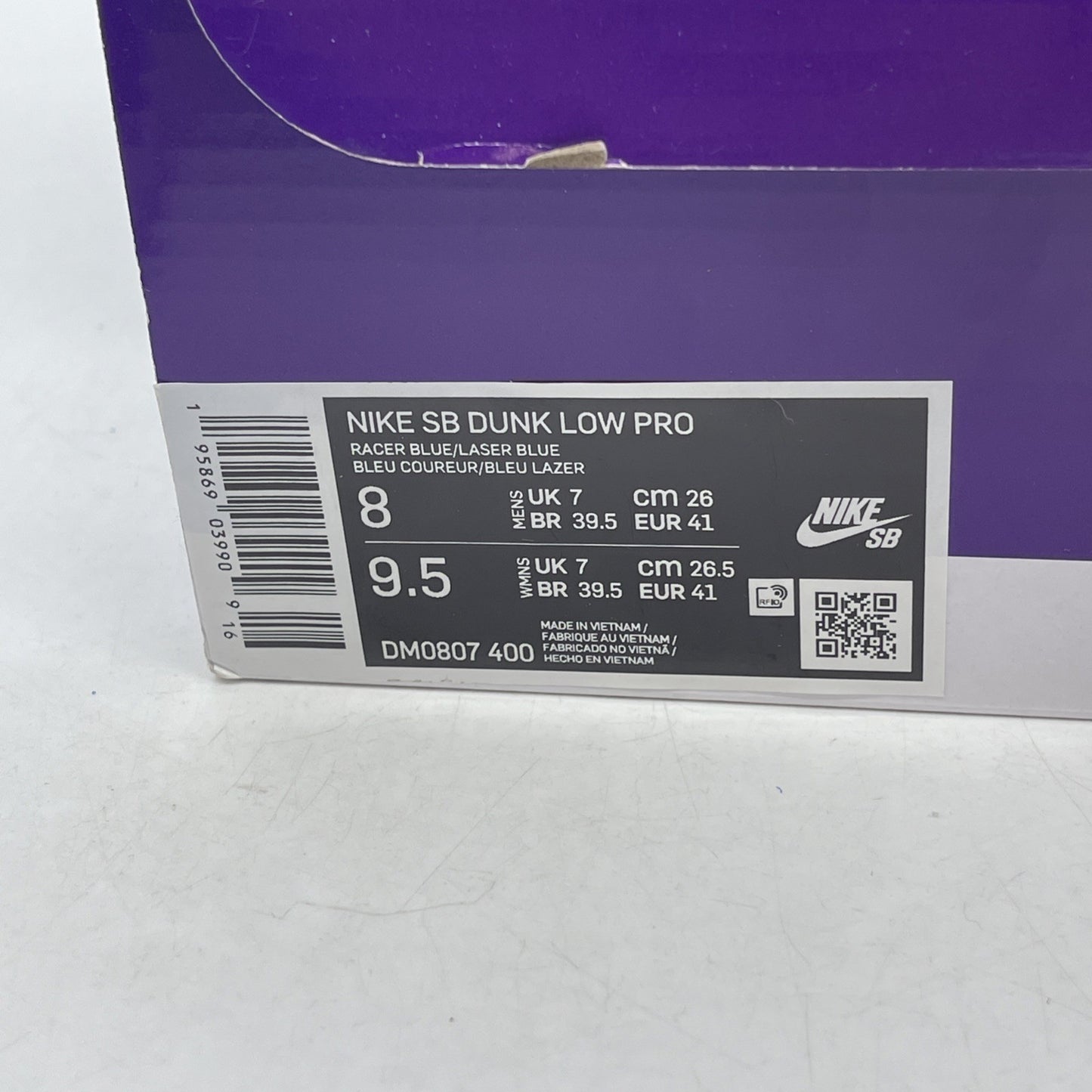 Size 8 - Nike Dunk Low Pro SB Fruity Pack - Blue Raspberry (DM0807-400)
