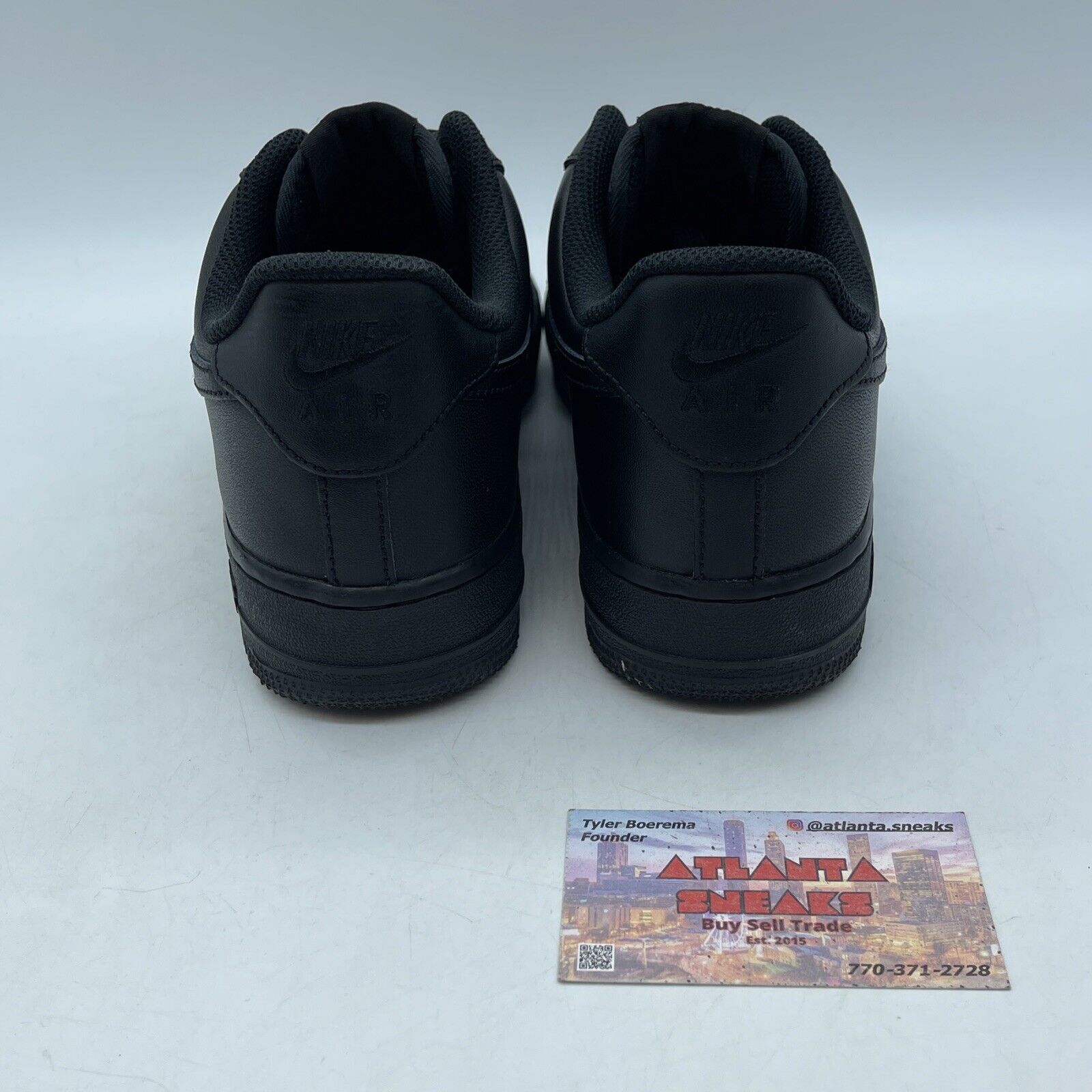 Size 8 - Nike Air Force 1 '07 Low Triple Black Leather (CW2288-001)