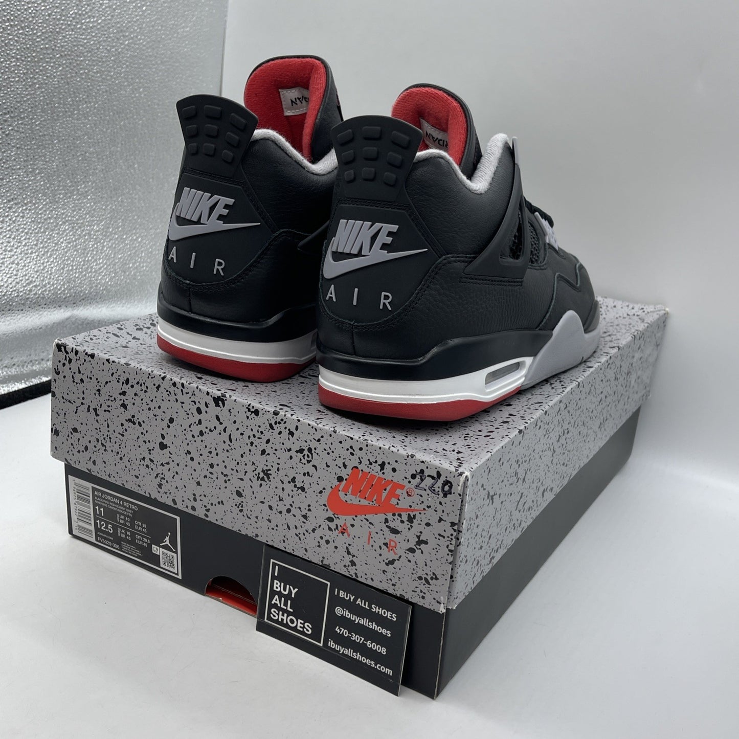Size 11 - Air Jordan 4 Retro bred release 2012 (FV5029-006)