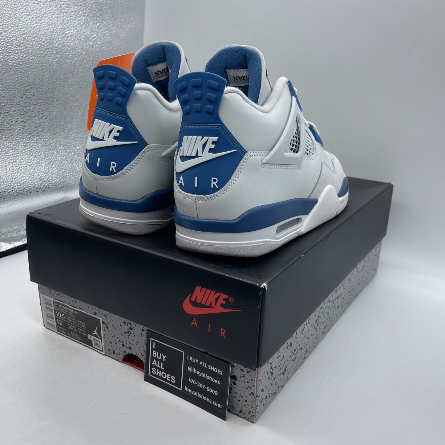 Size 10.5 - Air Jordan 4 Retro 2024 Military Blue (FV5029-141)