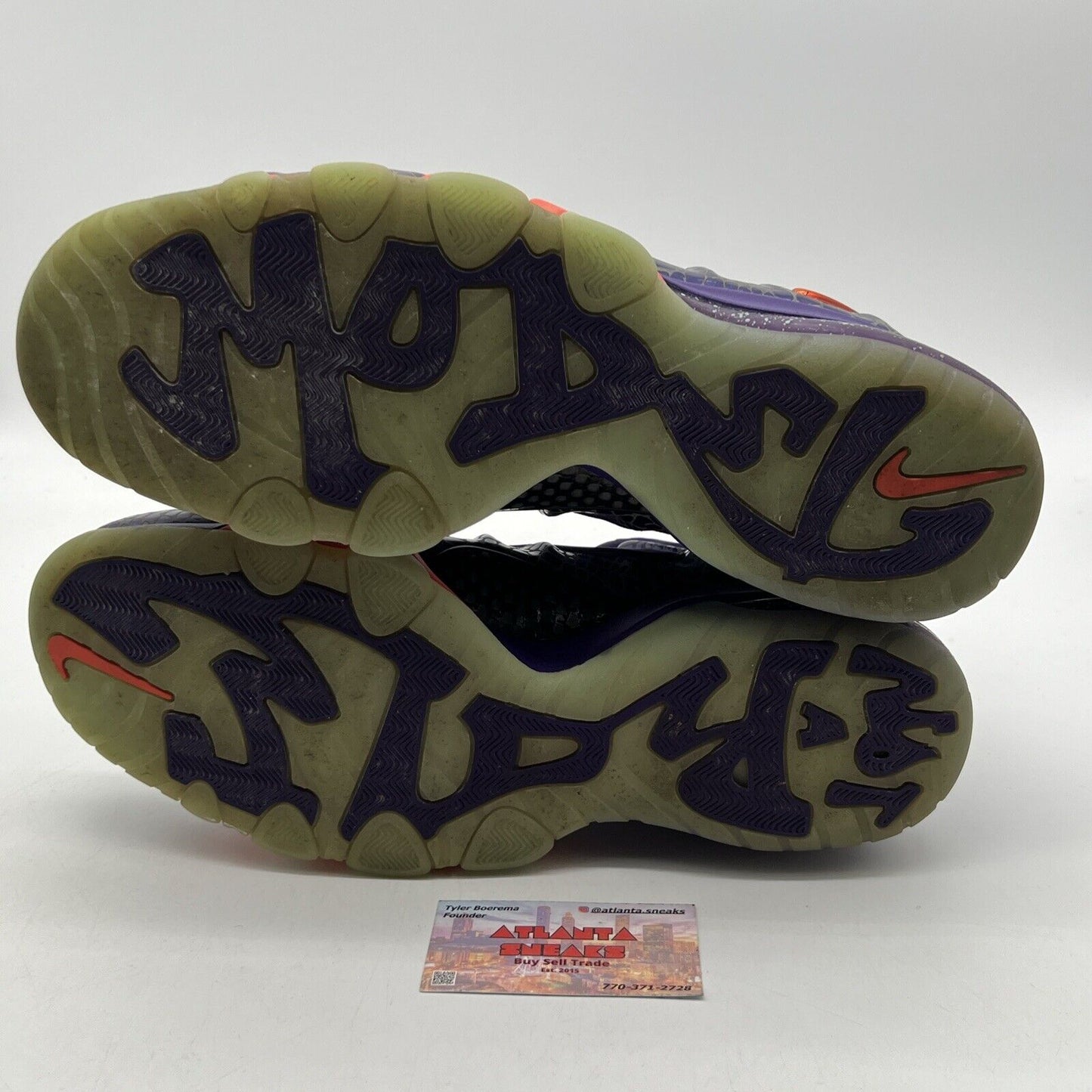 Size 13 - Nike Barkley Posite Max Phoenix Suns Orange White Suede (554097-581)