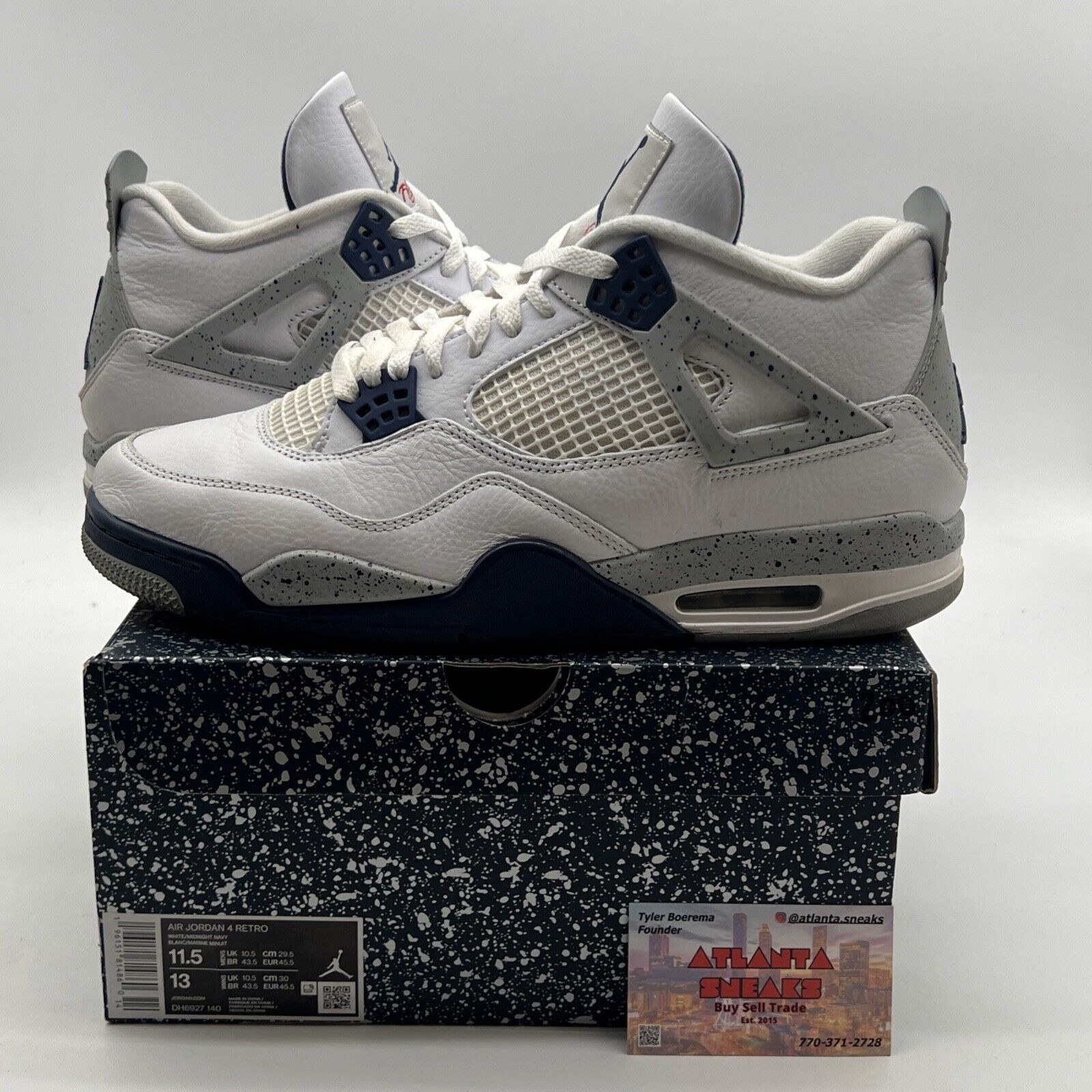 Size 11.5 - Air Jordan 4 Retro Mid Midnight Navy (DH6927-140)