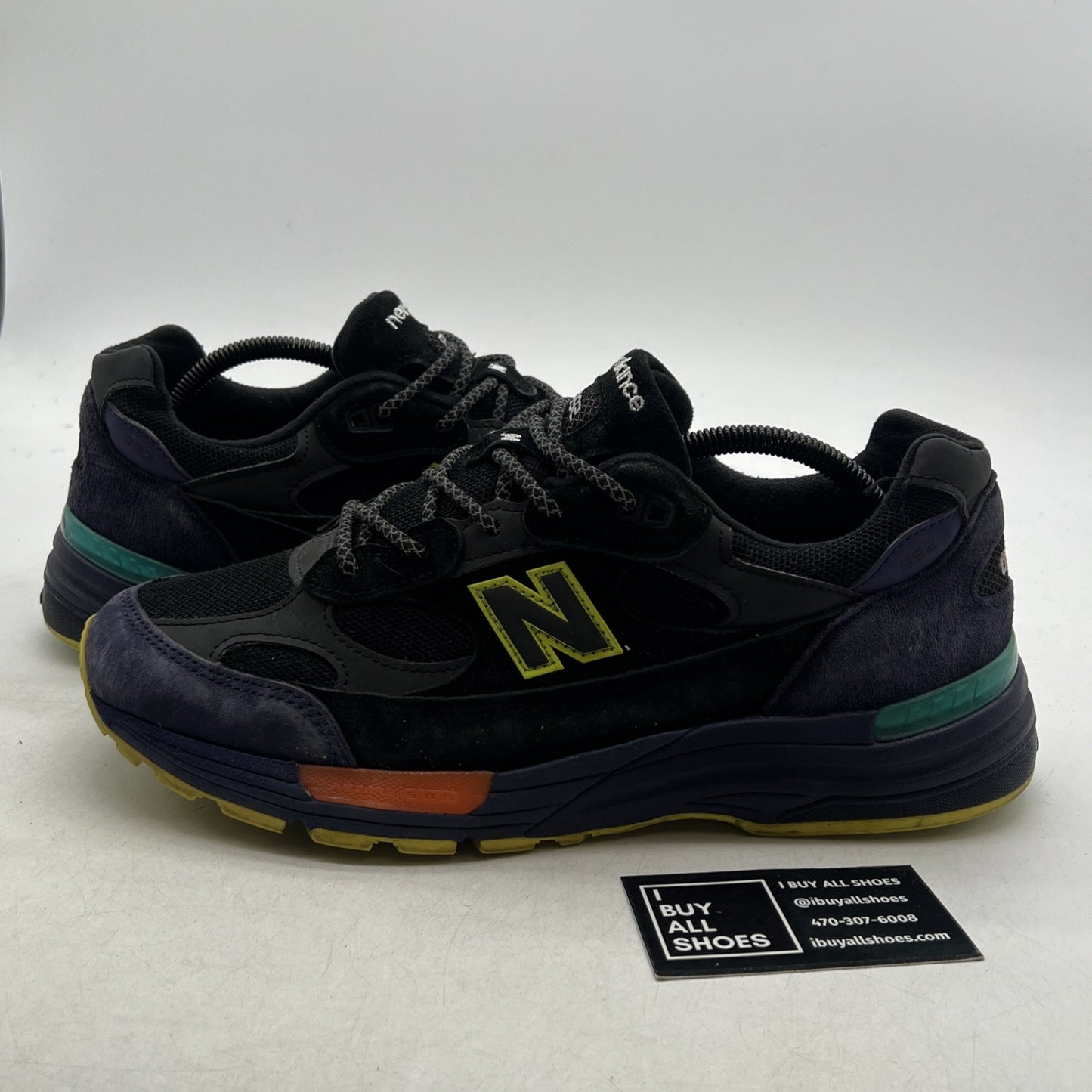 Size 10 - New Balance 992 Made in USA Black Purple (M992LT)