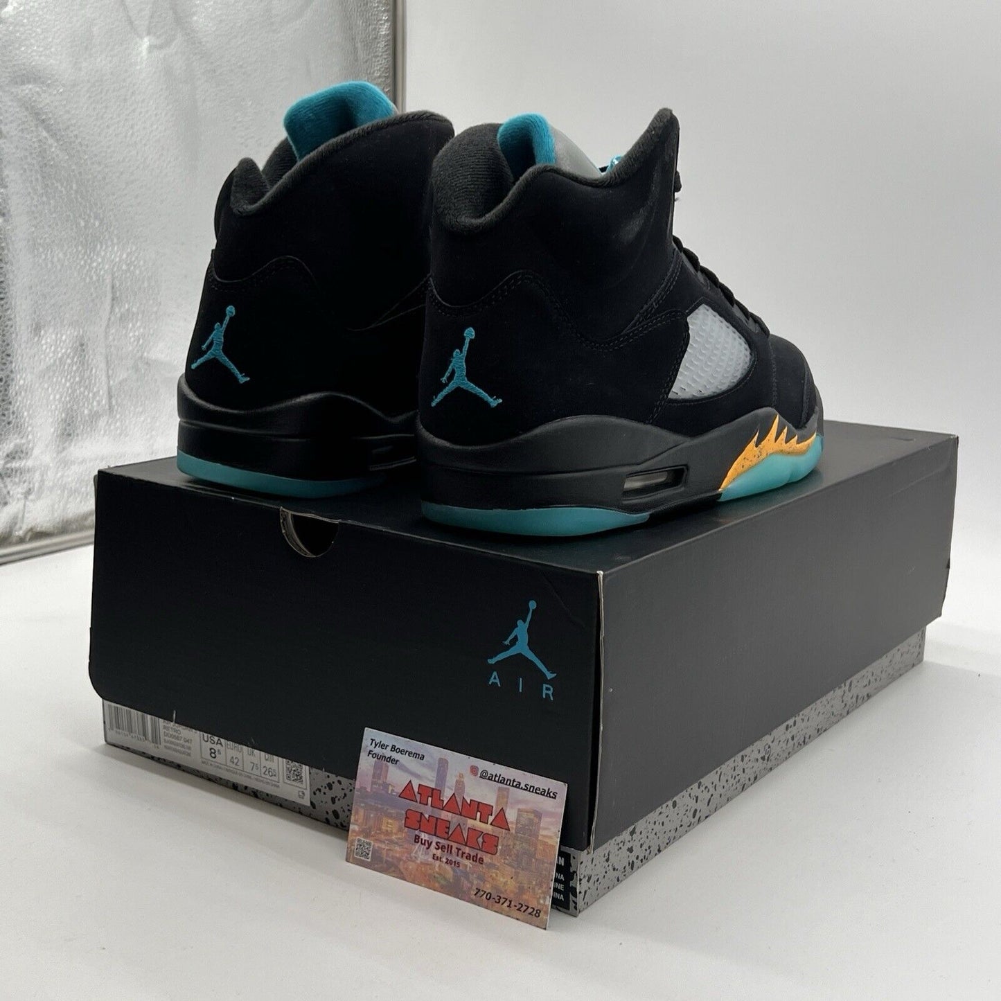 Size 8.5 - Air Jordan 5 Retro Mid Aqua (DD0587-047)