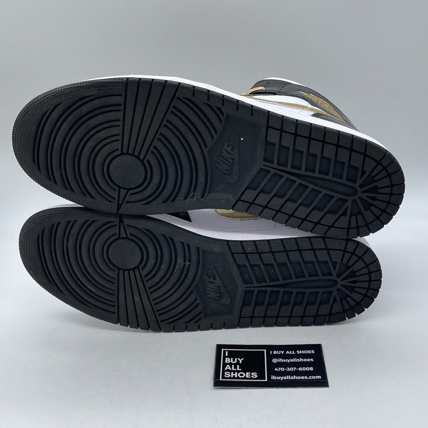 Size 12 - Air Jordan 1 Mid SE Patent Black Gold (852542-007)