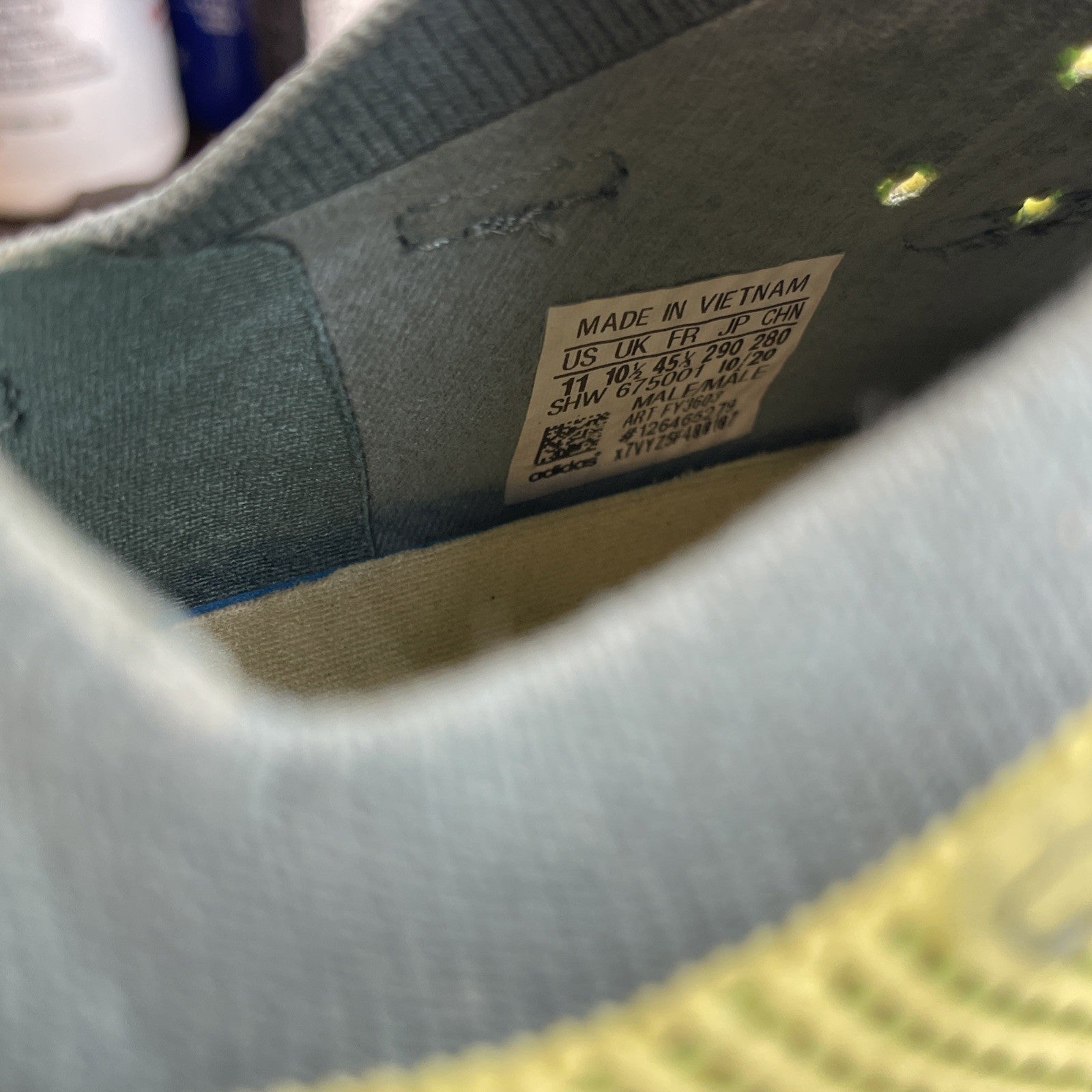 Size 11 - adidas 4D Fusio Semi Frozen Yellow Green White Suede (FY3603)