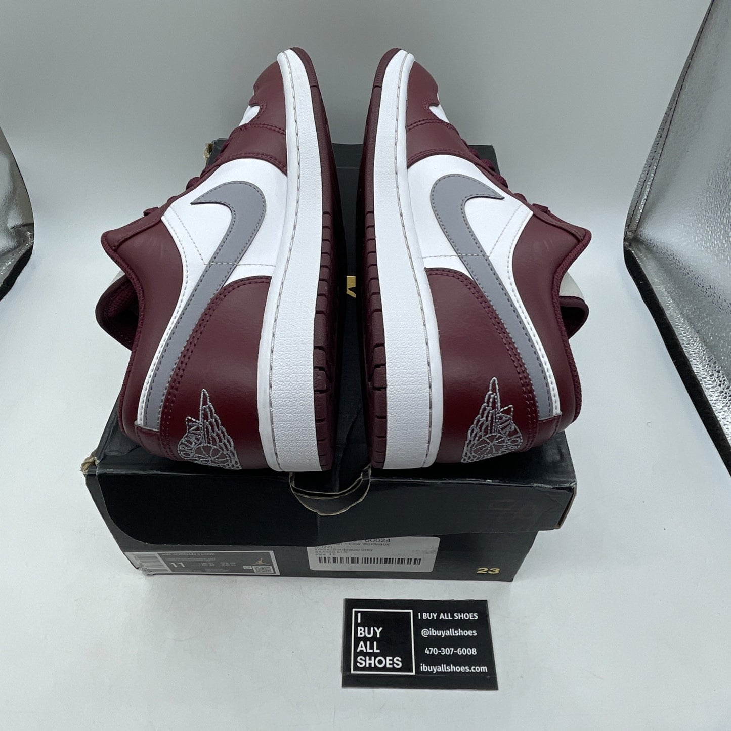 Size 11 - Air Jordan 1 Low Cherrywood Red 2022 (553558-615)