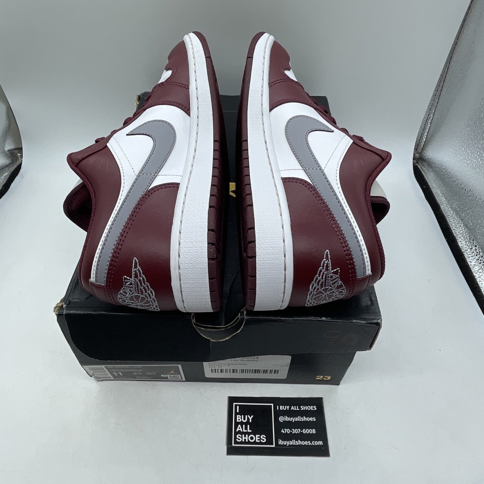 Size 11 - Air Jordan 1 Low Cherrywood Red 2022 (553558-615)
