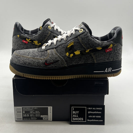Size 9 - Nike Air Force 1 Low Camo Denim Remix (DB1964-001)