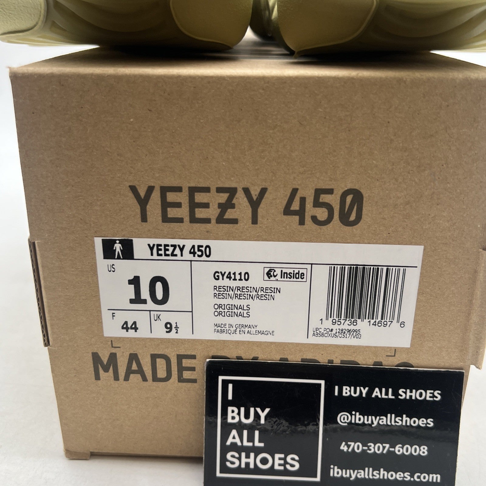 Size 10 - adidas Yeezy 450 Resin (GY4110)
