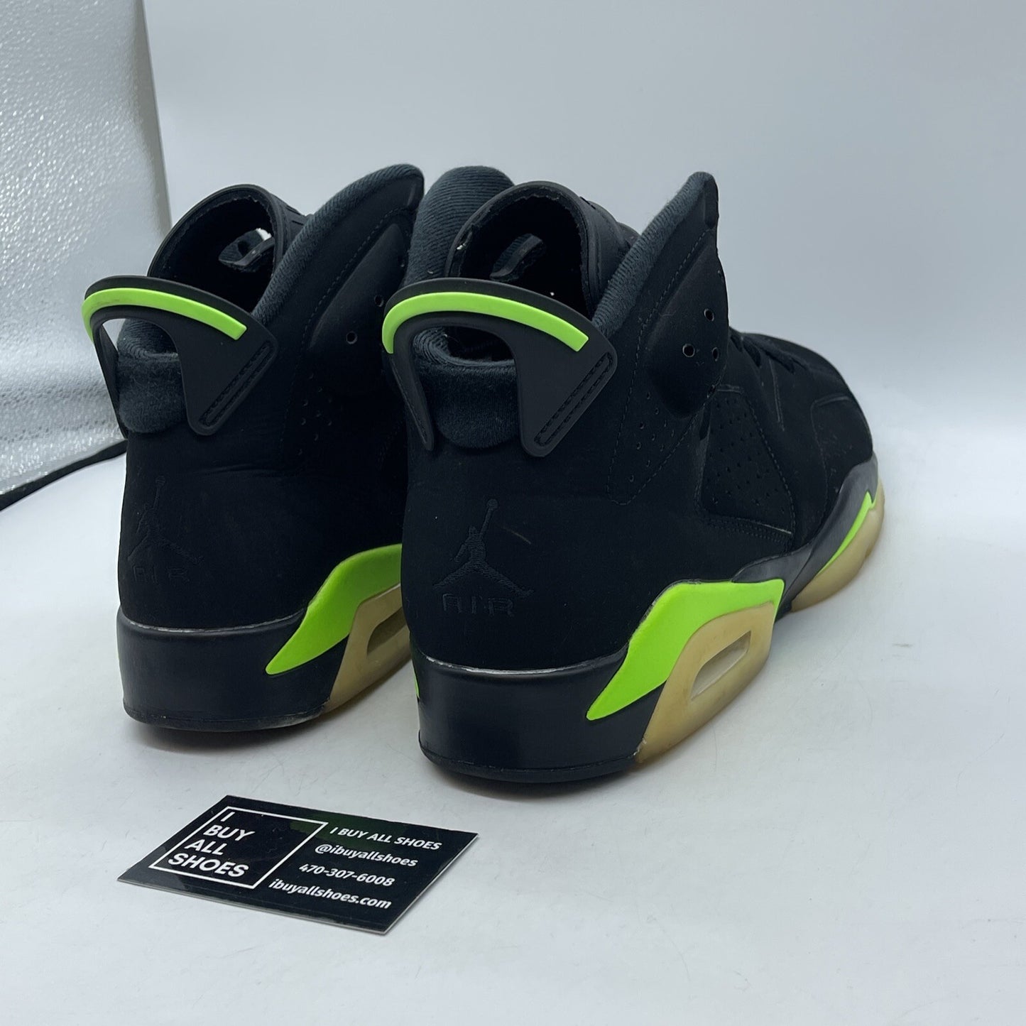 Size 12 - Jordan 6 Retro Electric Green 2021 Black Suede (CT8529-003)