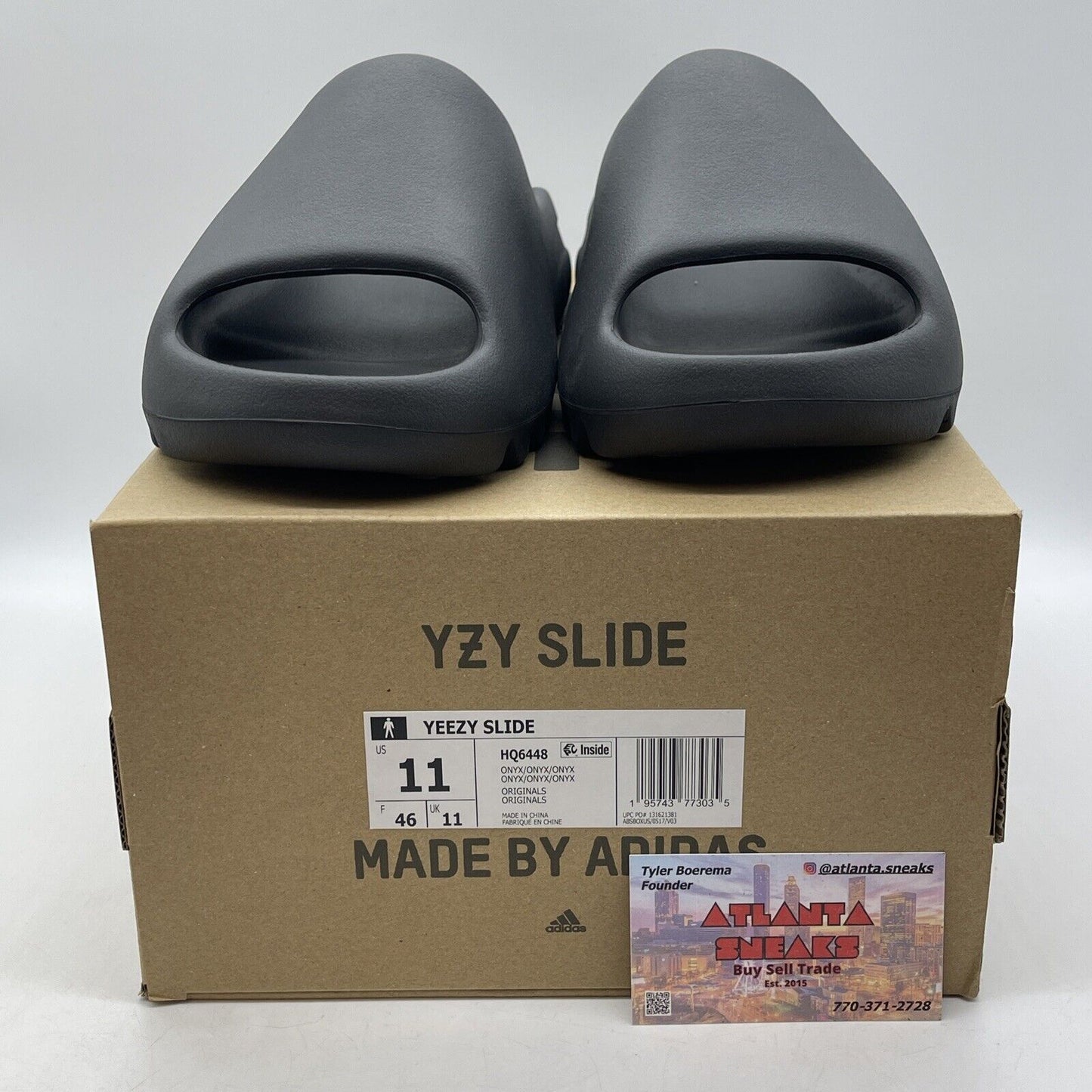 Size 11 - Adidas Yeezy Slide Onyx Black (HQ6448)