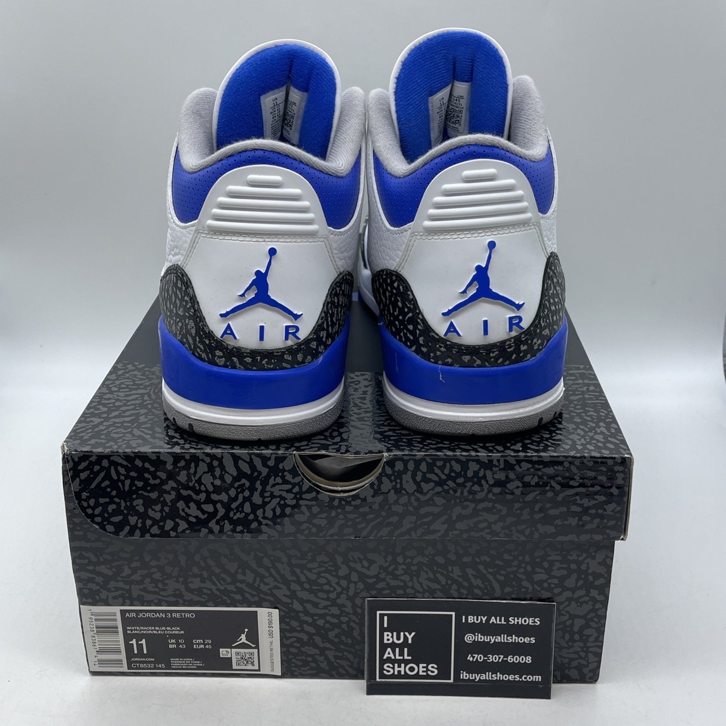 Size 11 - Air Jordan 3 Retro Mid Racer Blue (CT8532-145)