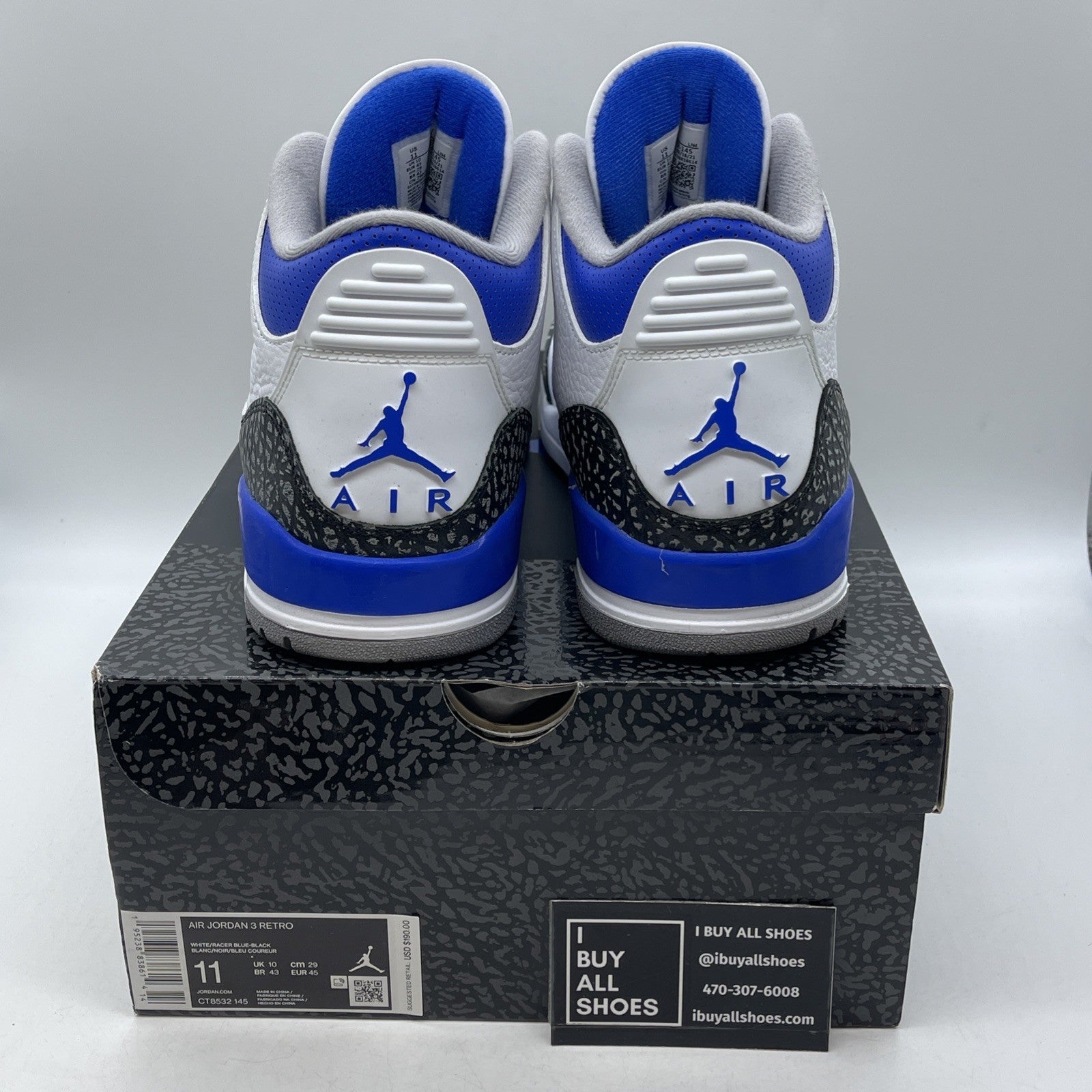 Size 11 - Air Jordan 3 Retro Mid Racer Blue (CT8532-145)