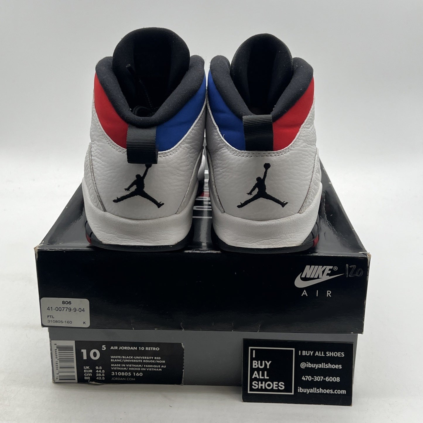 Size 10.5 - Air Jordan 10 Westbrook Class of 2006 (310805-160)