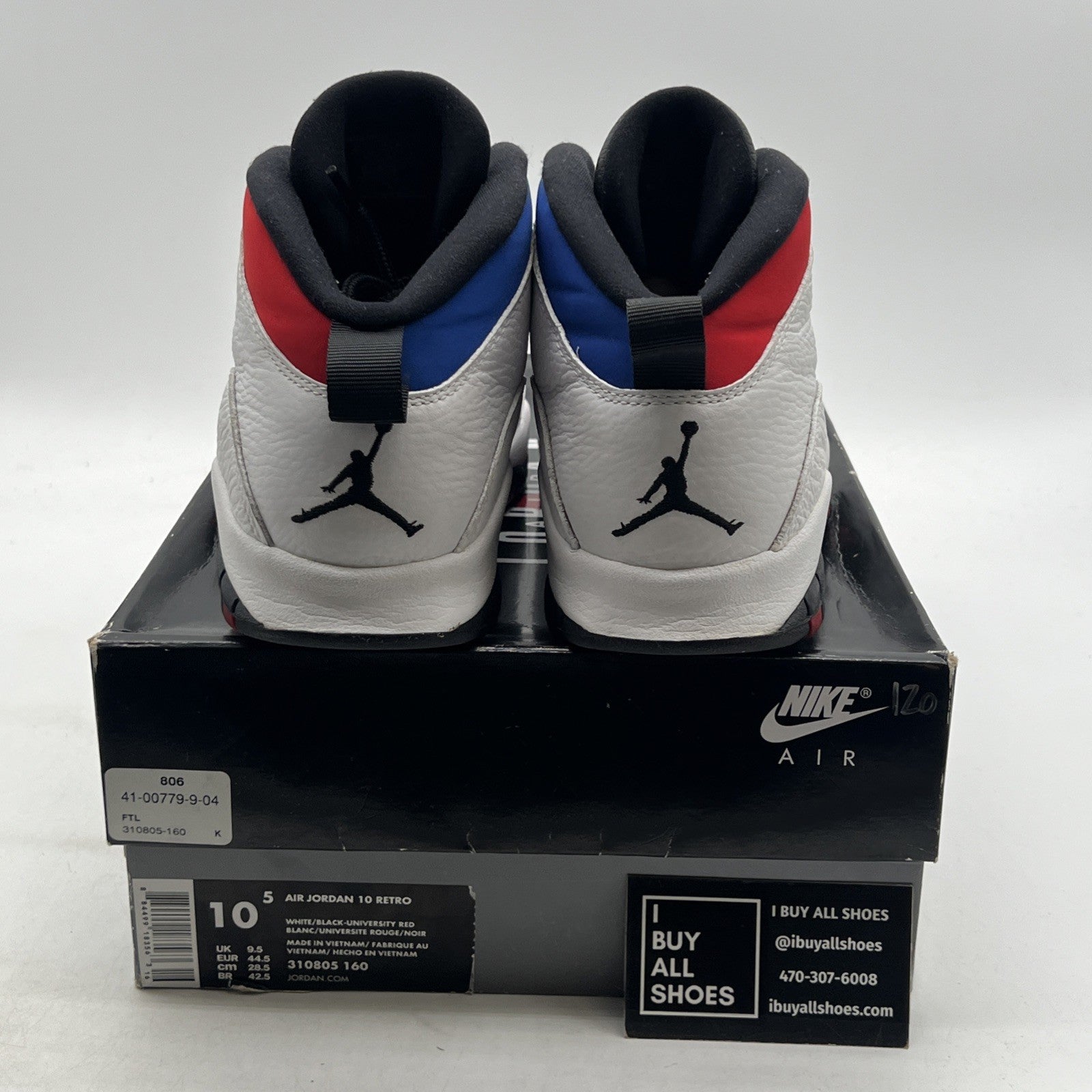 Size 10.5 - Air Jordan 10 Westbrook Class of 2006 (310805-160)