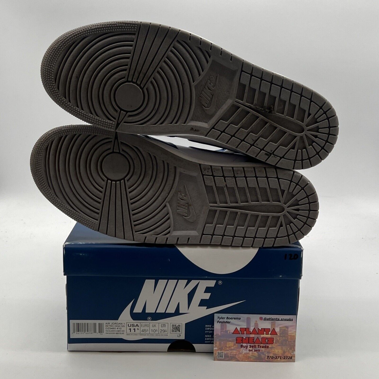 Size 11.5 - Air Jordan 1 Retro OG High True Blue (DZ5485-410)