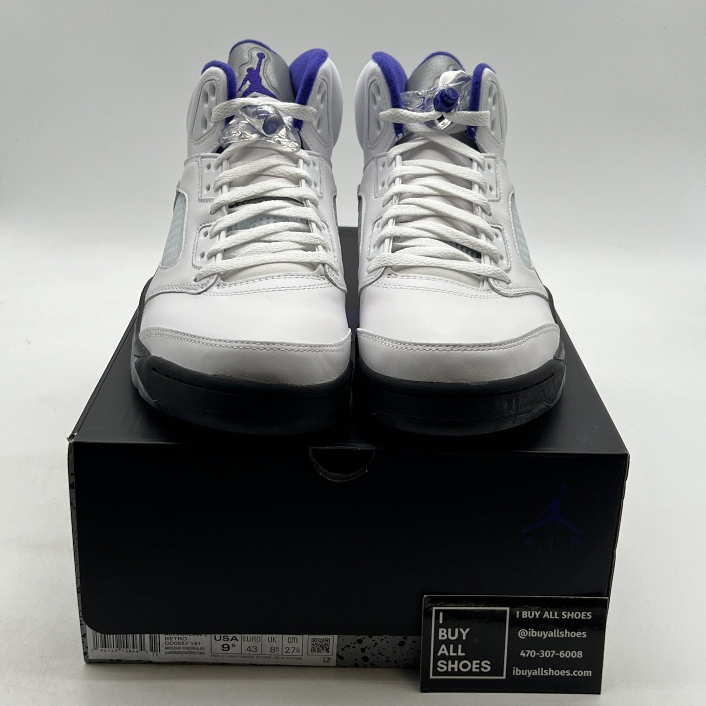 Size 9.5 - Air Jordan 5 Concord 2022 (DD0587-141).