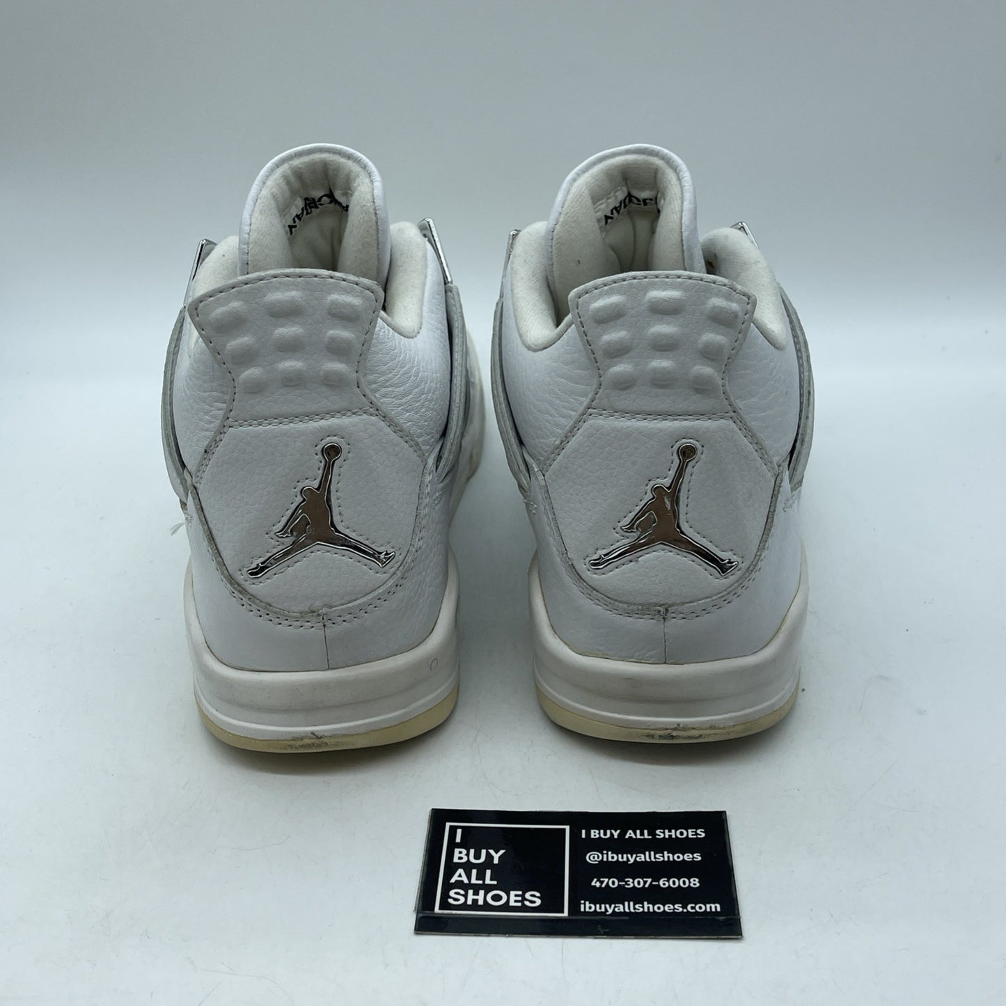 Size 13 - Air Jordan 4 Retro+ 2000 Bling White Silver Leather (136030-111)