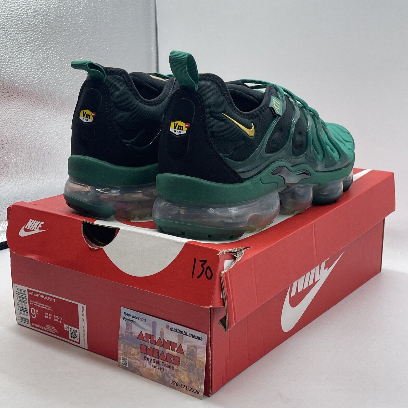 Size 9.5 - Nike Air VaporMax Plus City Special - Atlanta Green (DH0145-300)