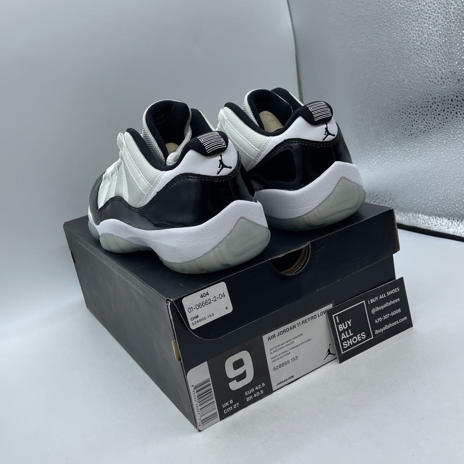 Size 9 - Air Jordan 11 Retro Low Concord (528895-153)