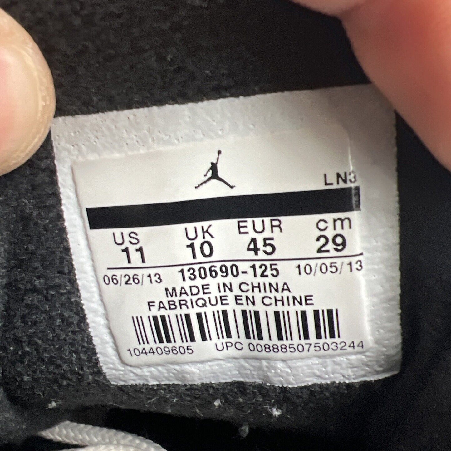 Size 11 - Jordan 12 Retro taxi release 2013 (130690-125)