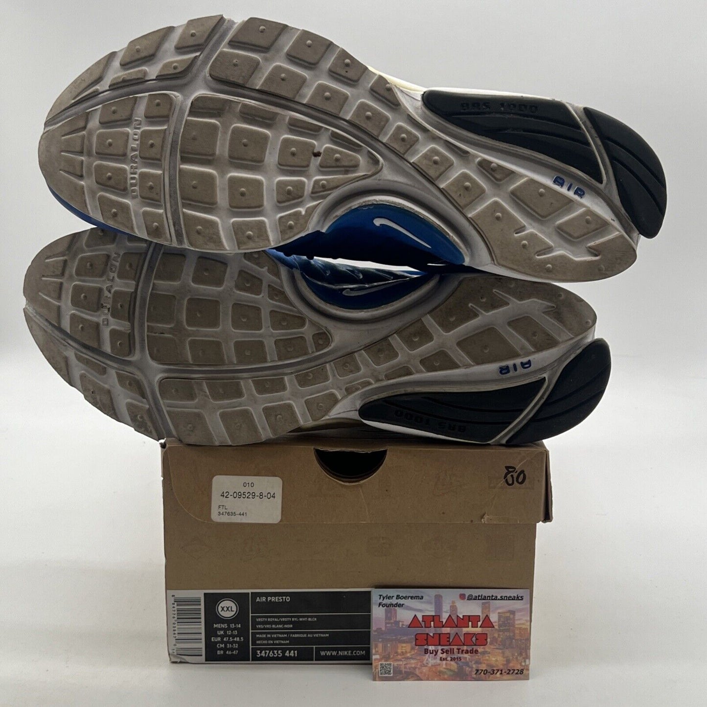 Size 13 - Nike Air Presto Varsity Royal (347635-441)