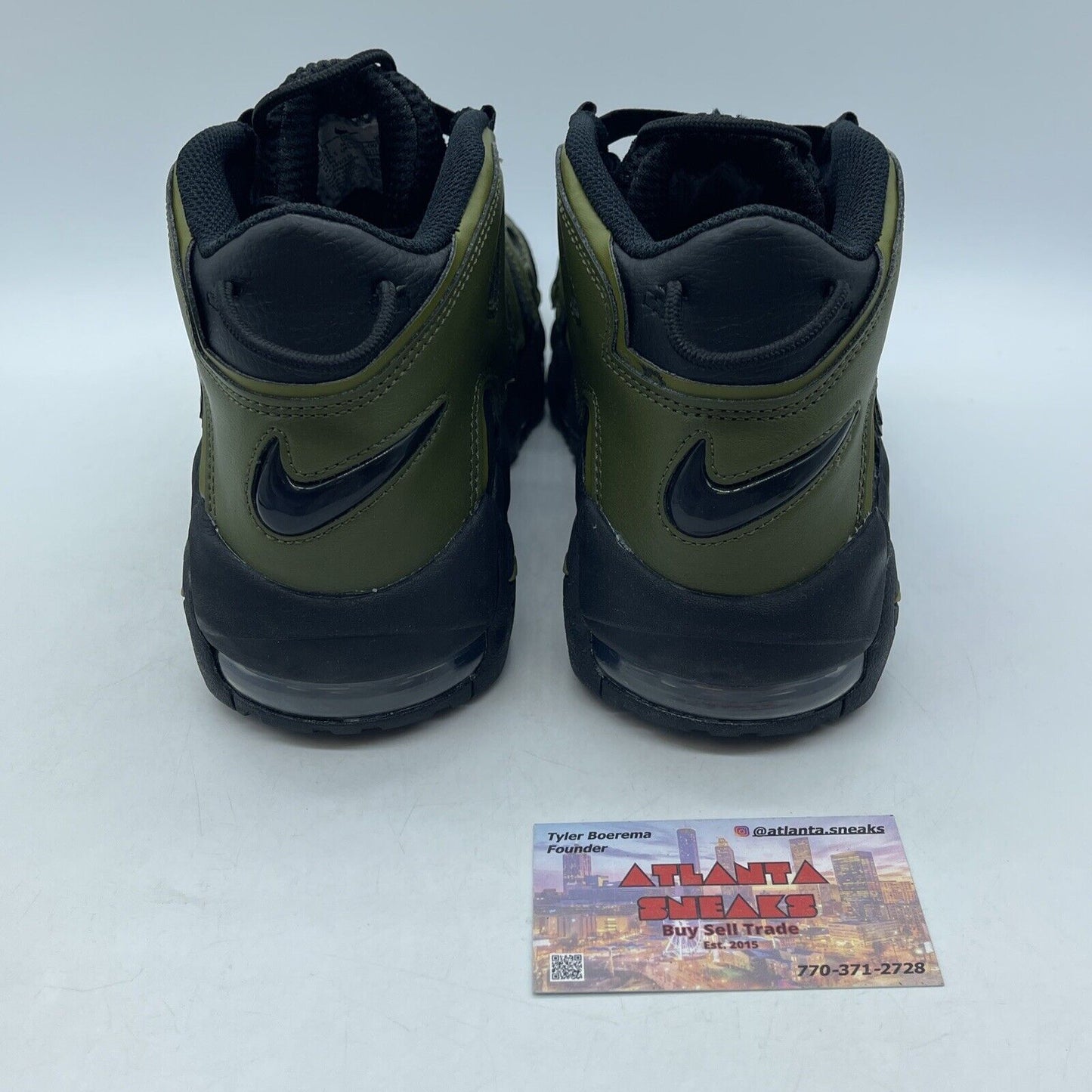 Size 8.5 - Nike Air More Uptempo '96 Rough Green Black Suede (DH8011-001)