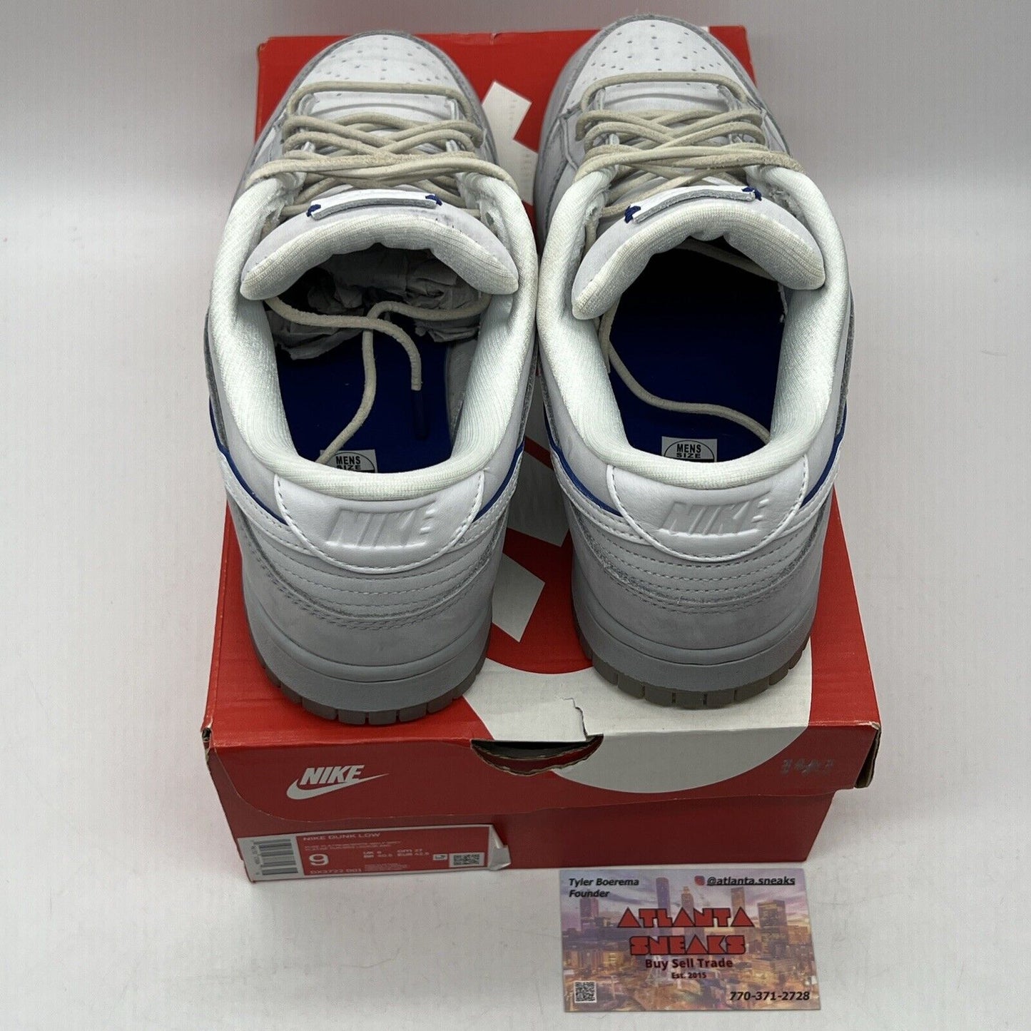 Size 9 - Nike Dunk Low Wolf Grey Pure Platinum White Suede Leather (DX3722-001)