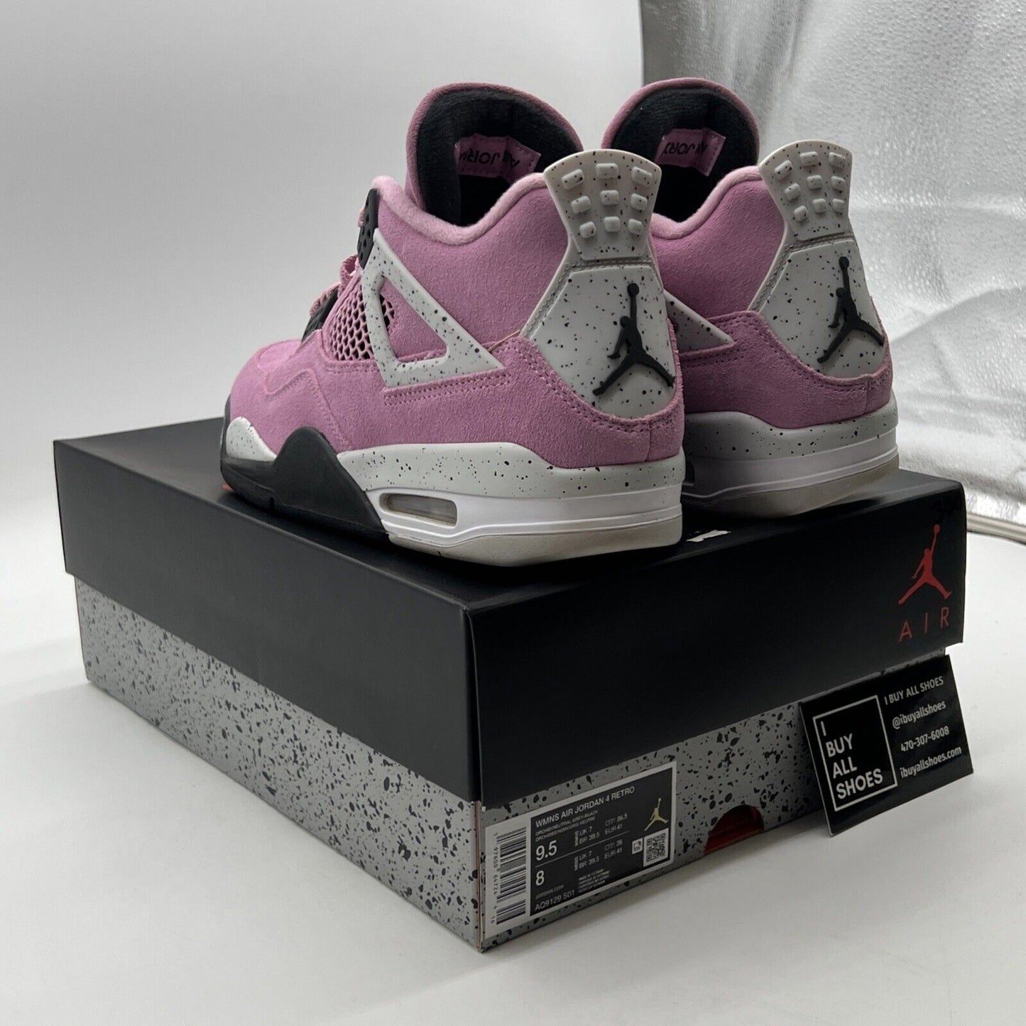 Size 9.5 - Air Jordan 4 Retro Orchid W (AQ9129-501)
