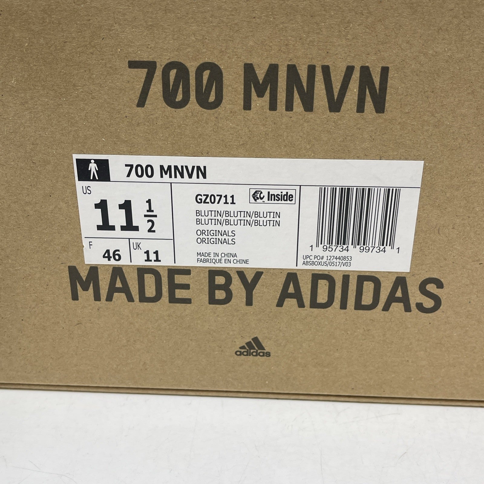 Size 10.5 - adidas Yeezy Boost 700 MNVN Blue Tint Black (GZ0711)