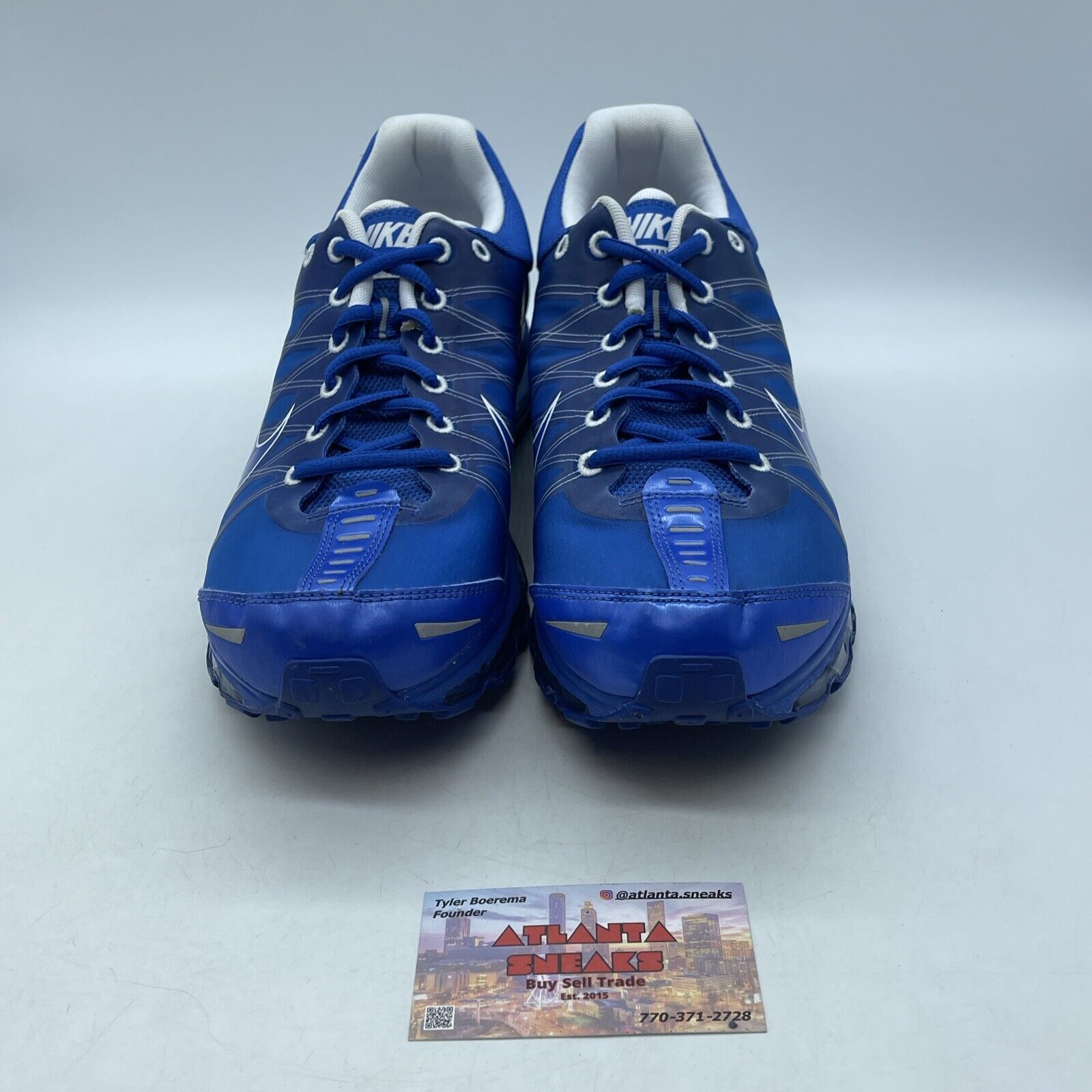 Size 11.5 - Nike Air Max+ 2009 Varsity Royal White Blue Suede (486978-400)