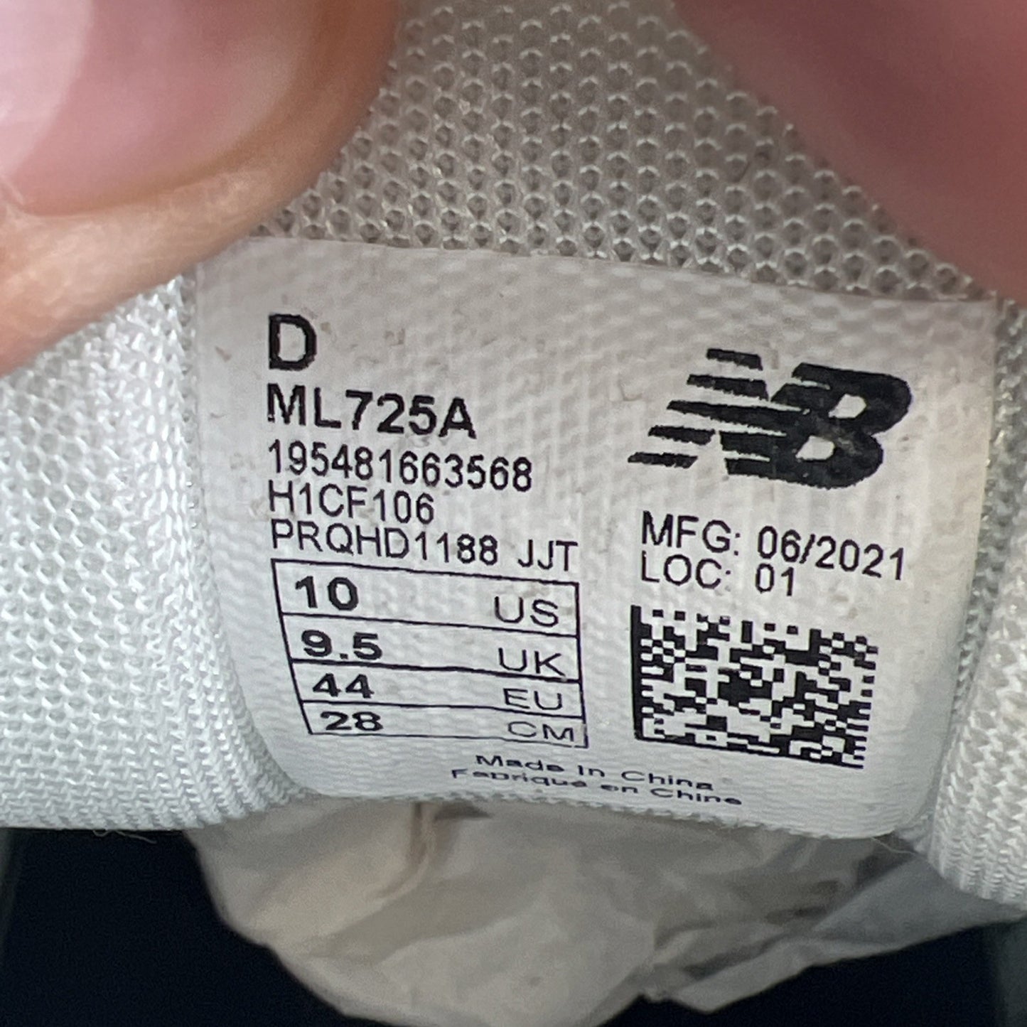 Size 10 - New Balance 725 Low Silver/Gray/White (ML725A)