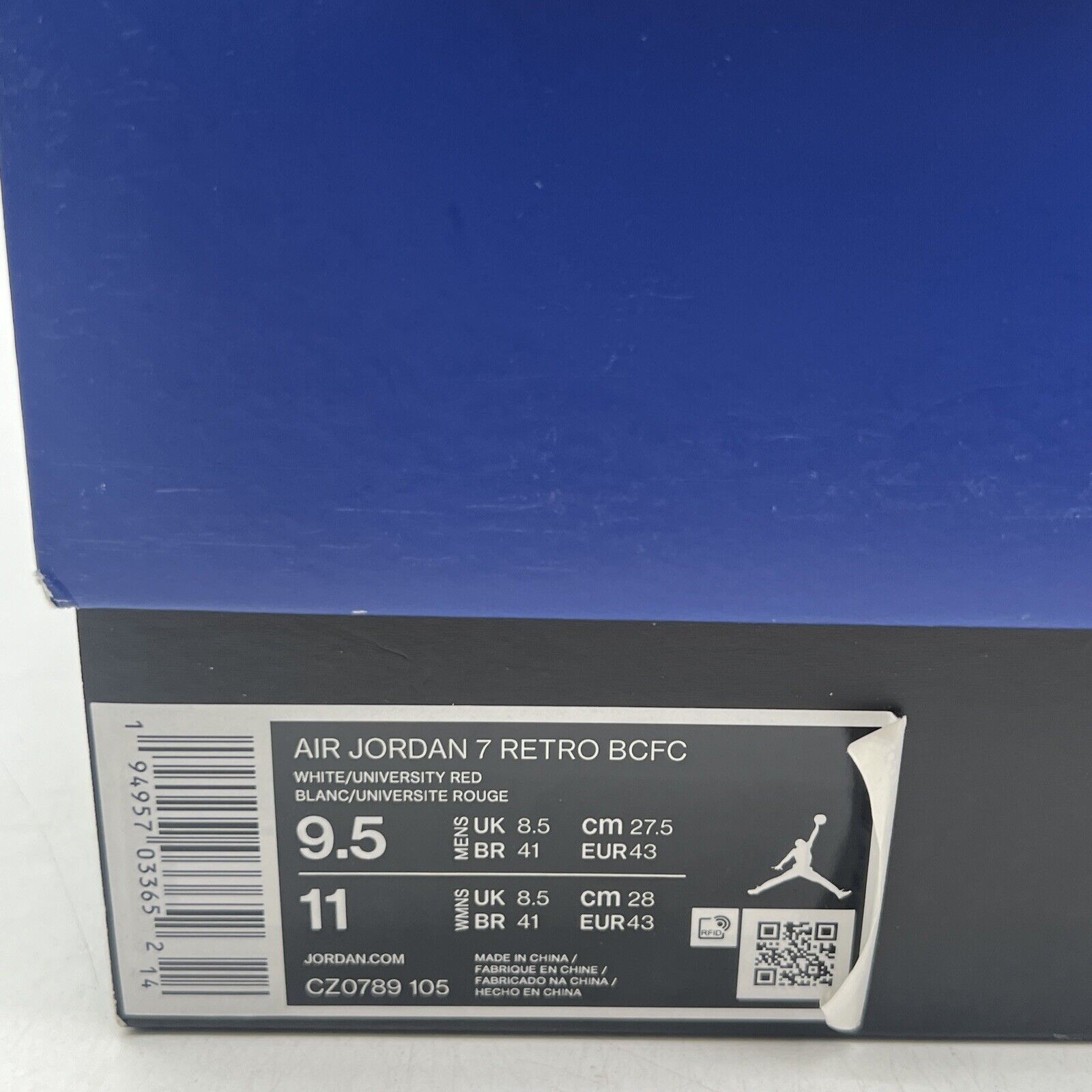 Size 9.5 - Paris Saint-Germain x Air Jordan 7 Retro Paname (CZ0789-105)