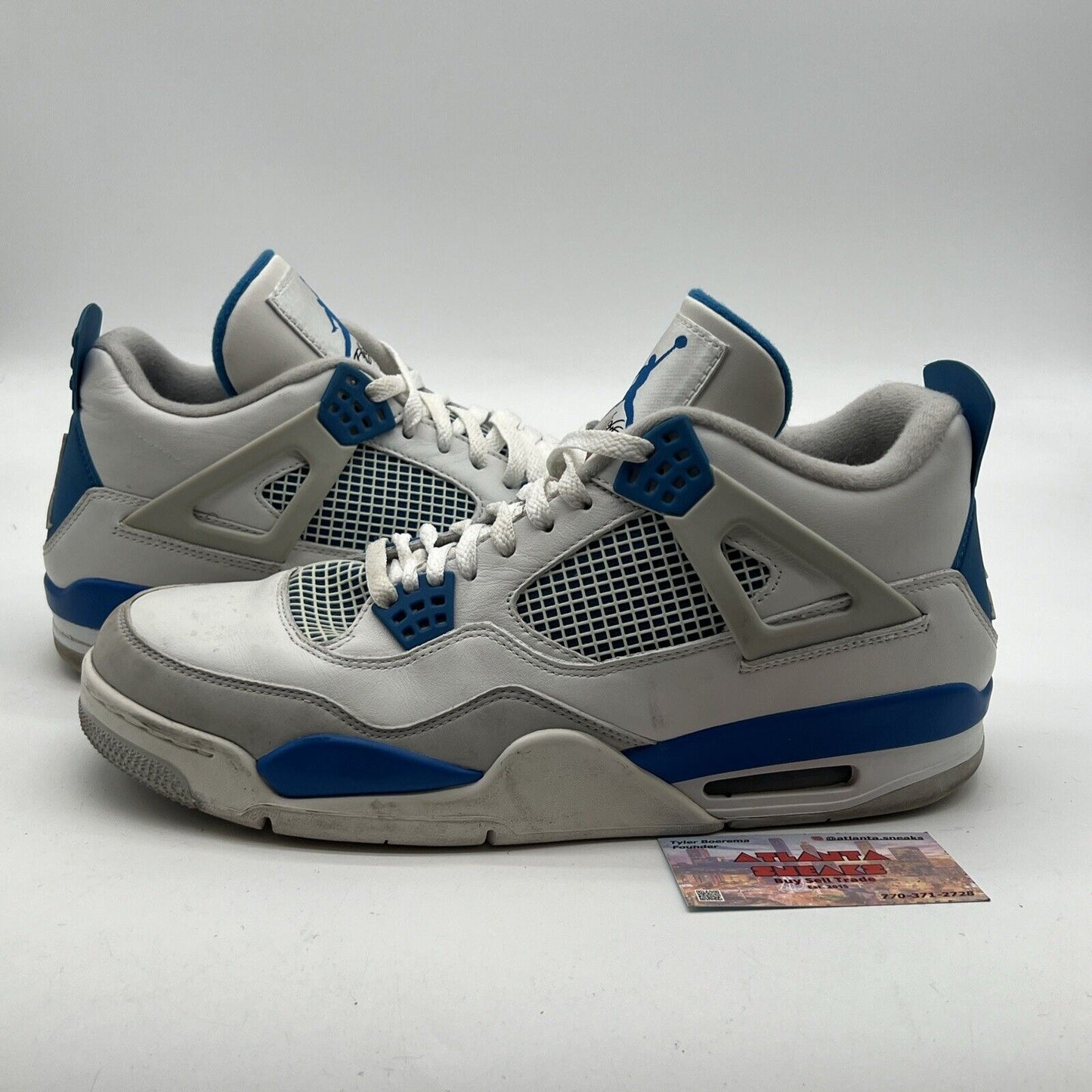 Size 12 - Air Jordan 4 Retro Military Blue 2012 (308497-105)