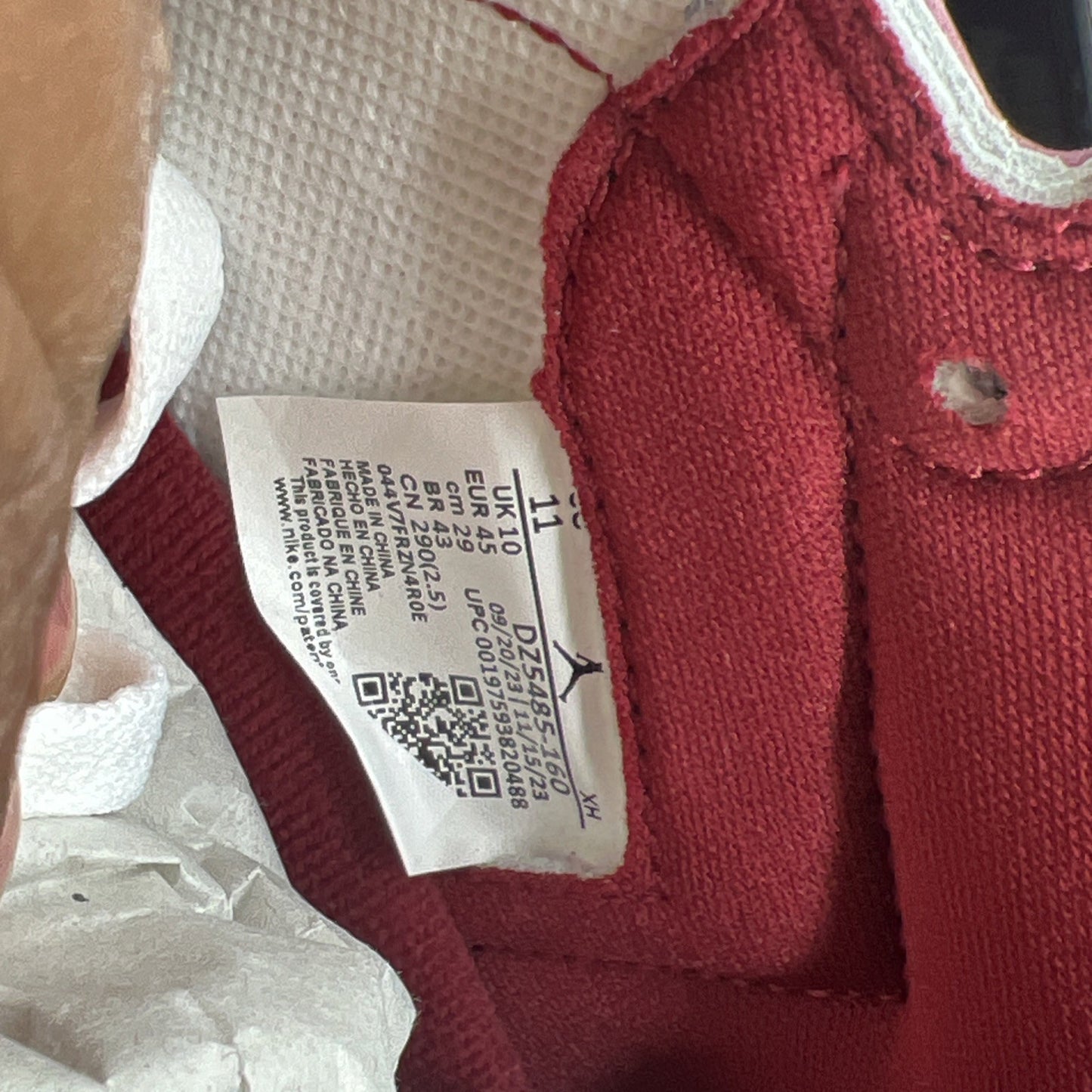 Size 11 - Air Jordan 1 Retro OG High Artisanal Red (DZ5485-160)