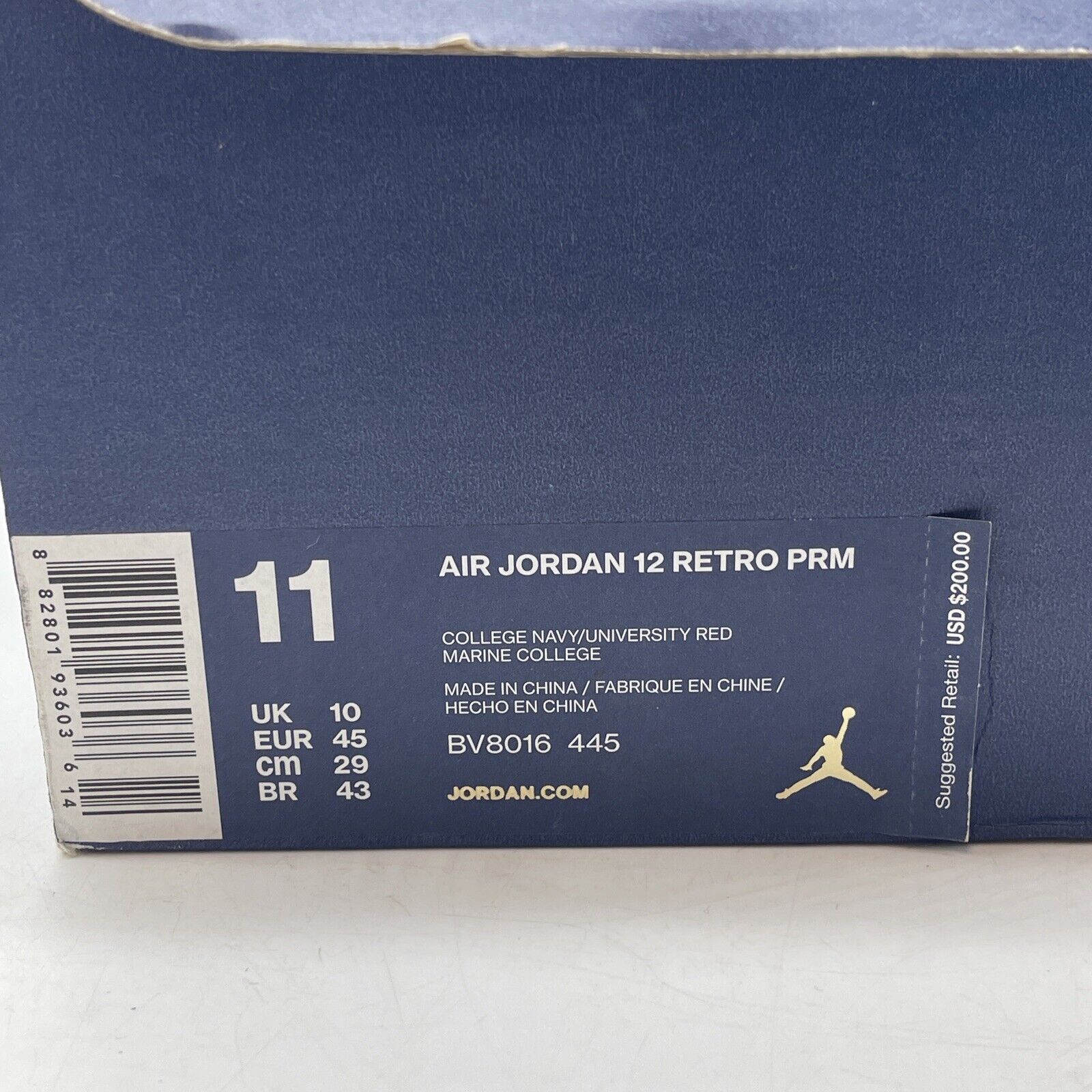 Size 11 - Air Jordan 12 Retro International Flight Blue White Suede (BV8016-445)