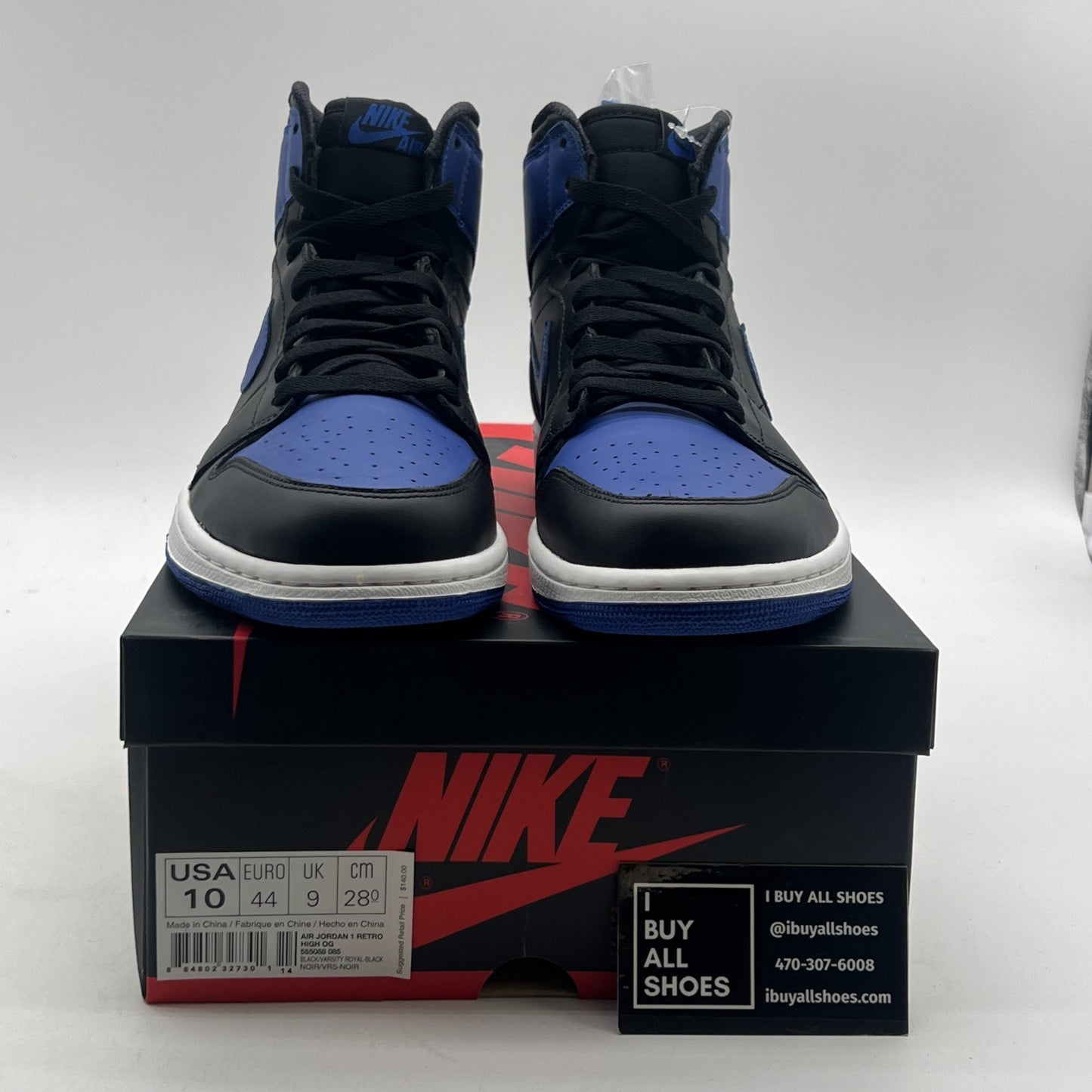 Size 10 - Air Jordan 1 Retro OG 2013 High Royal (555088-085)