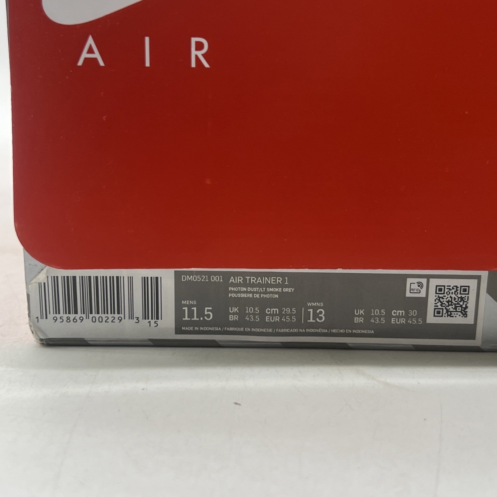 Size 11.5 - Nike Air Trainer 1 Photon Dust (DM0521-001)